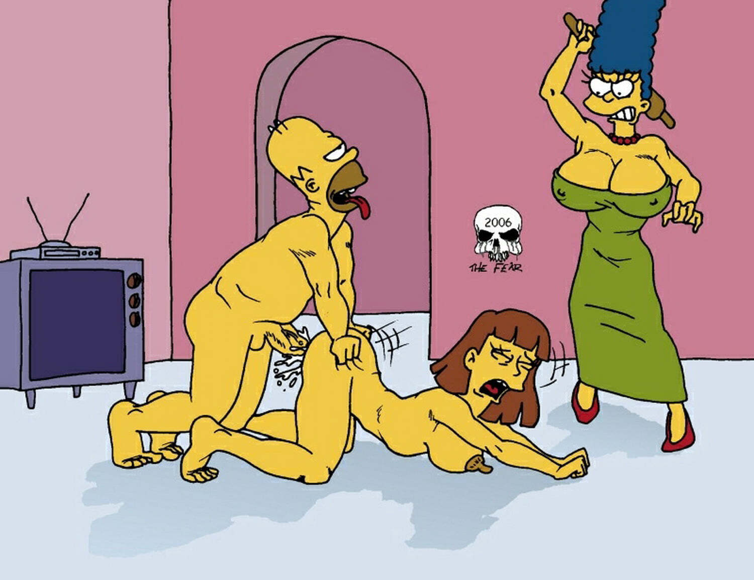 Порно Симпсоны Подглядывать