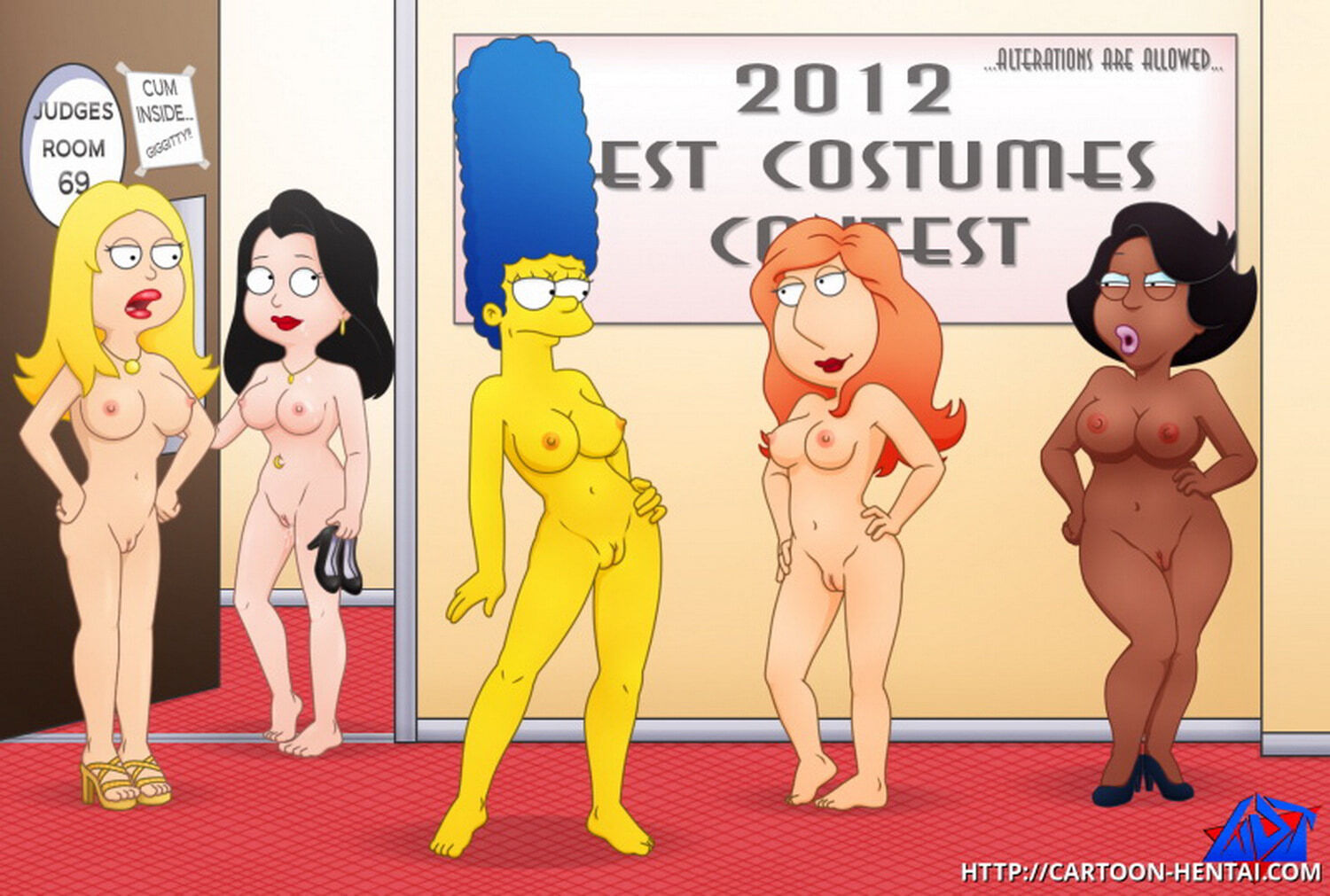 Cartoon naked women