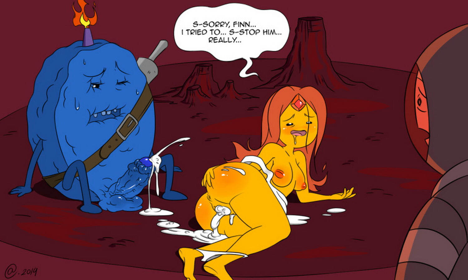 Cinnamon Bun and Finn The Human Cum In Pussy Cum