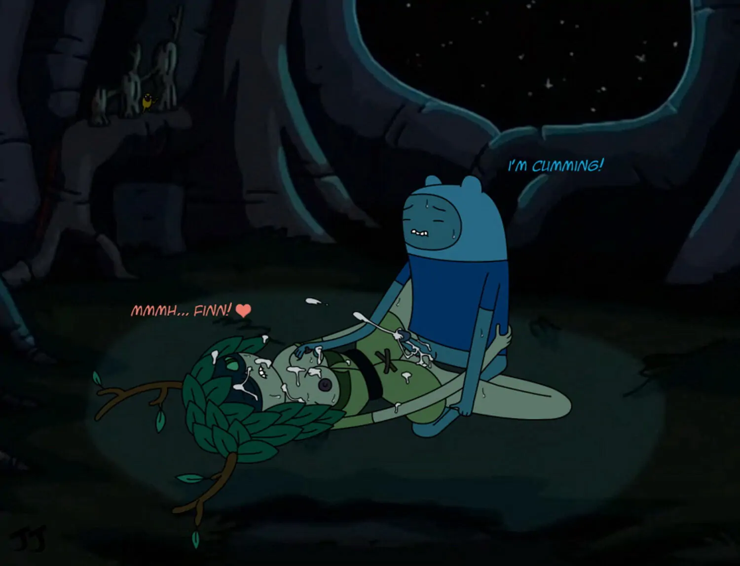 Finn The Human and Huntress Wizard Cumshot Cum Everywhere Sex