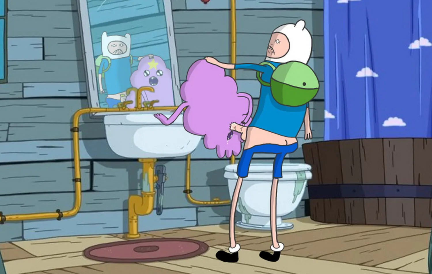 Finn The Human and Lumpy Space Princess Anal Sex