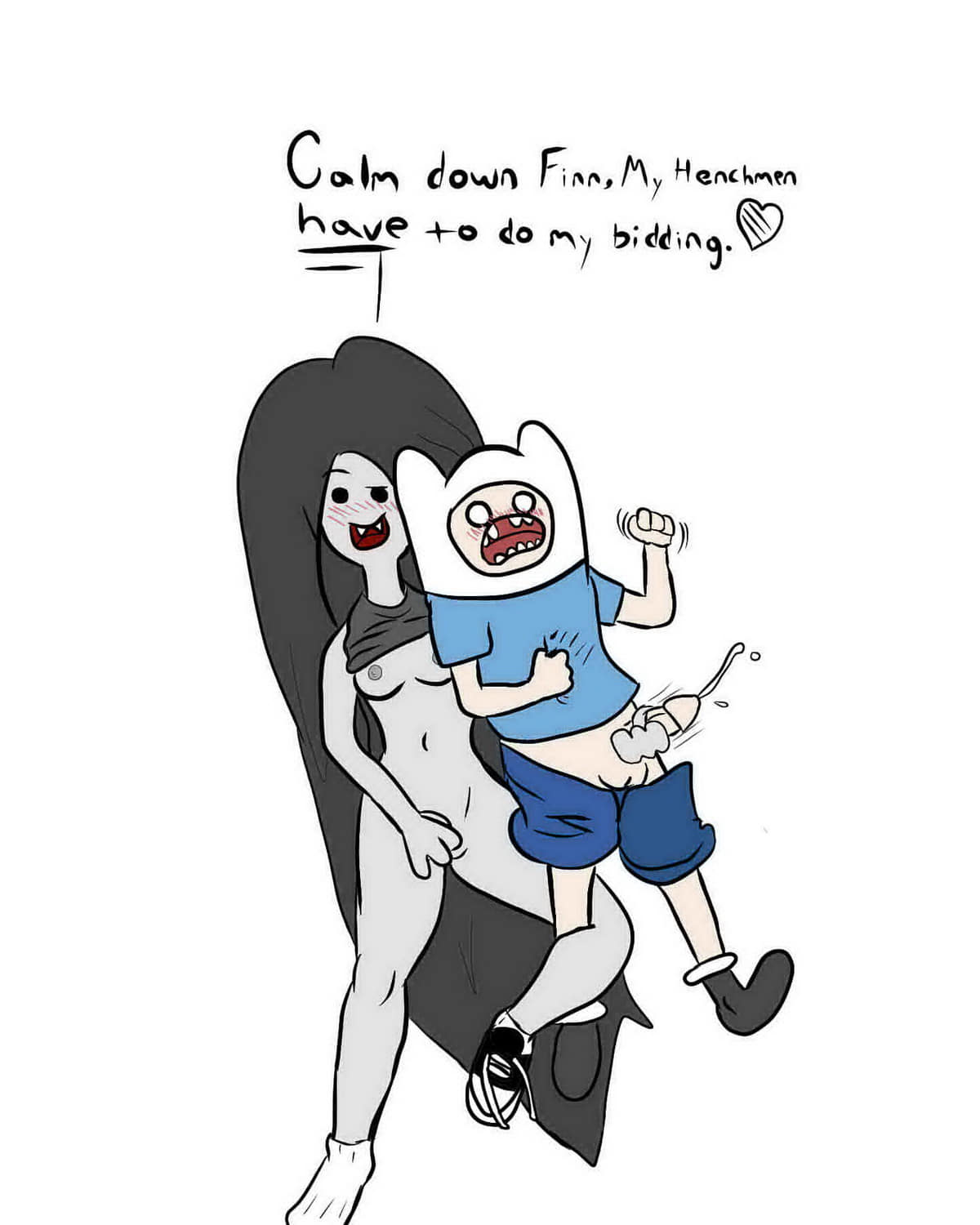 Finn y marceline haciendo el amor