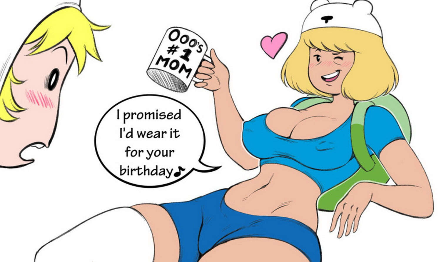 Finn The Human and Minerva Campbell Nipples Big Breast Erect Nipples