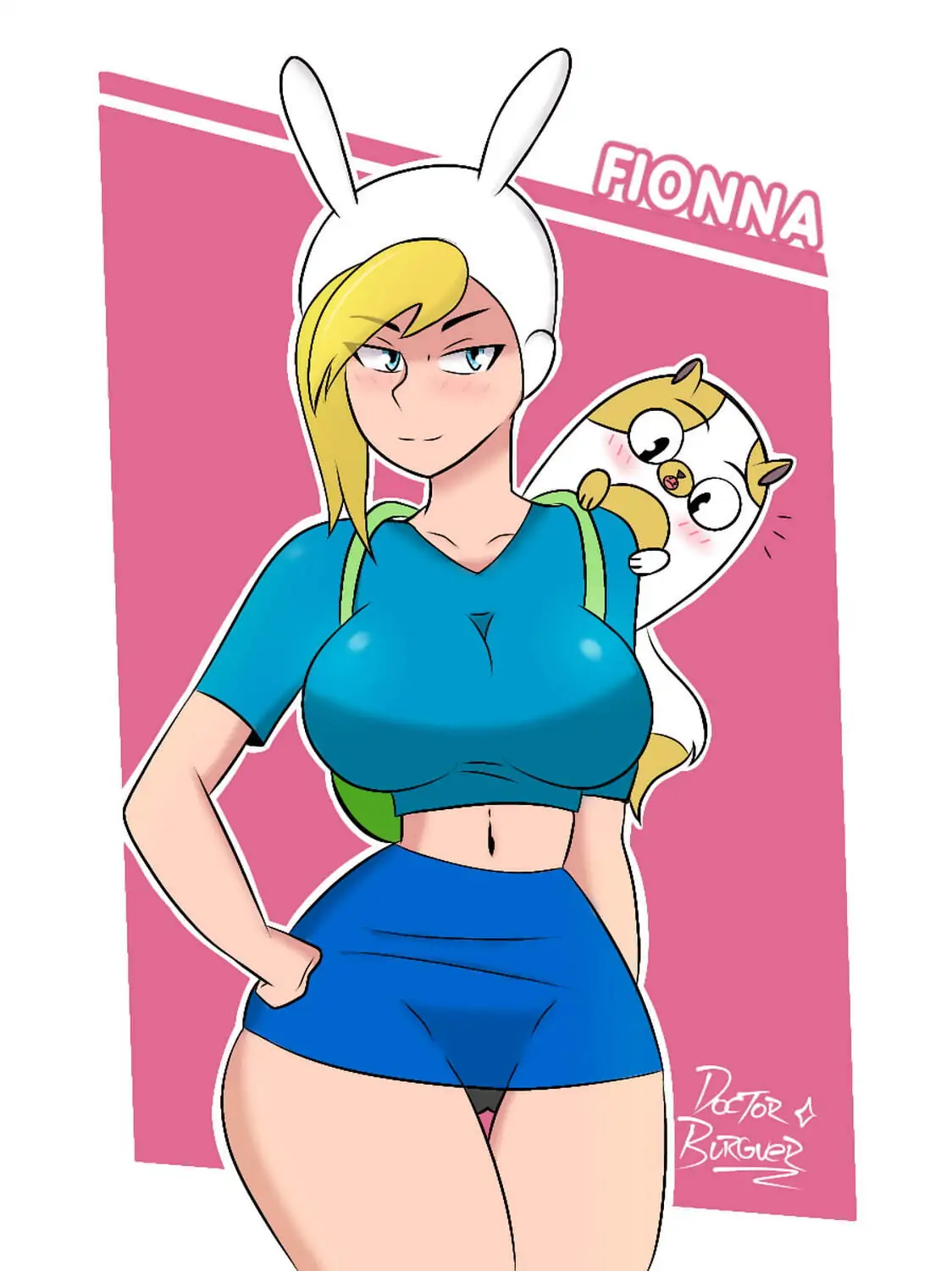 Fionna The Human Girl and Cake The Cat Curvy Tits Big Breast Furry