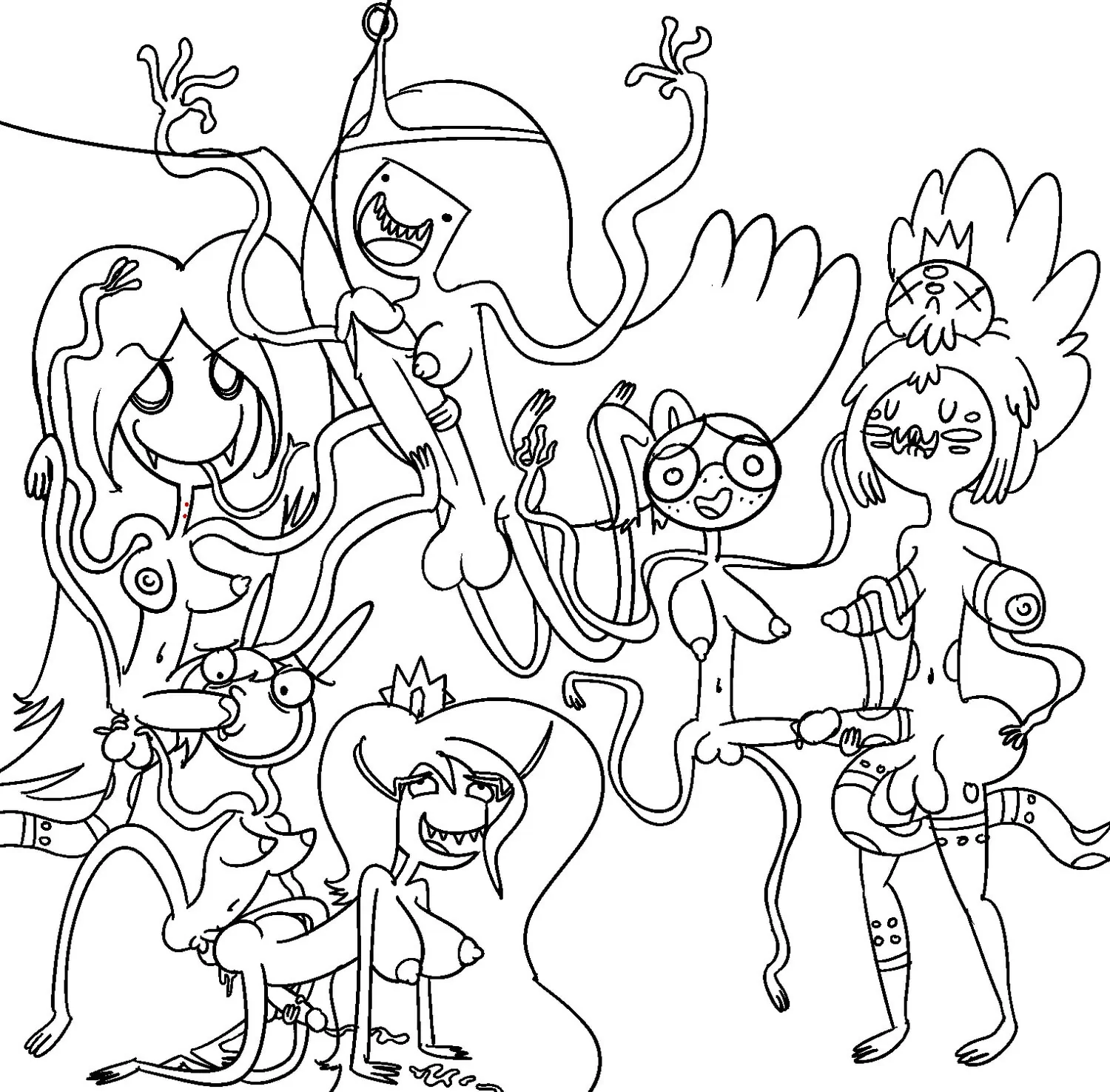Fionna The Human Girl and Ice Queen Cum Anal Sex Cum Inside