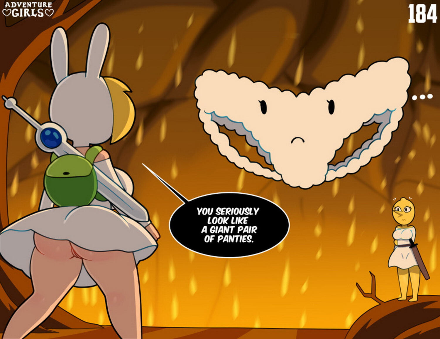 Fionna The Human Girl and Lemongrab 2 Tits Pussy Blonde No Panties