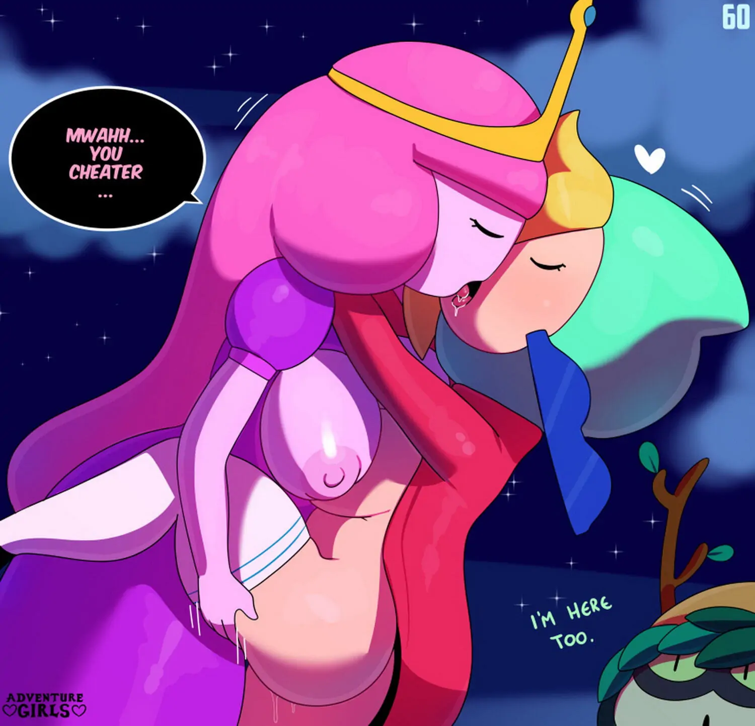 Fionna The Human Girl and Princess Bubblegum Blonde Big Breast Tits
