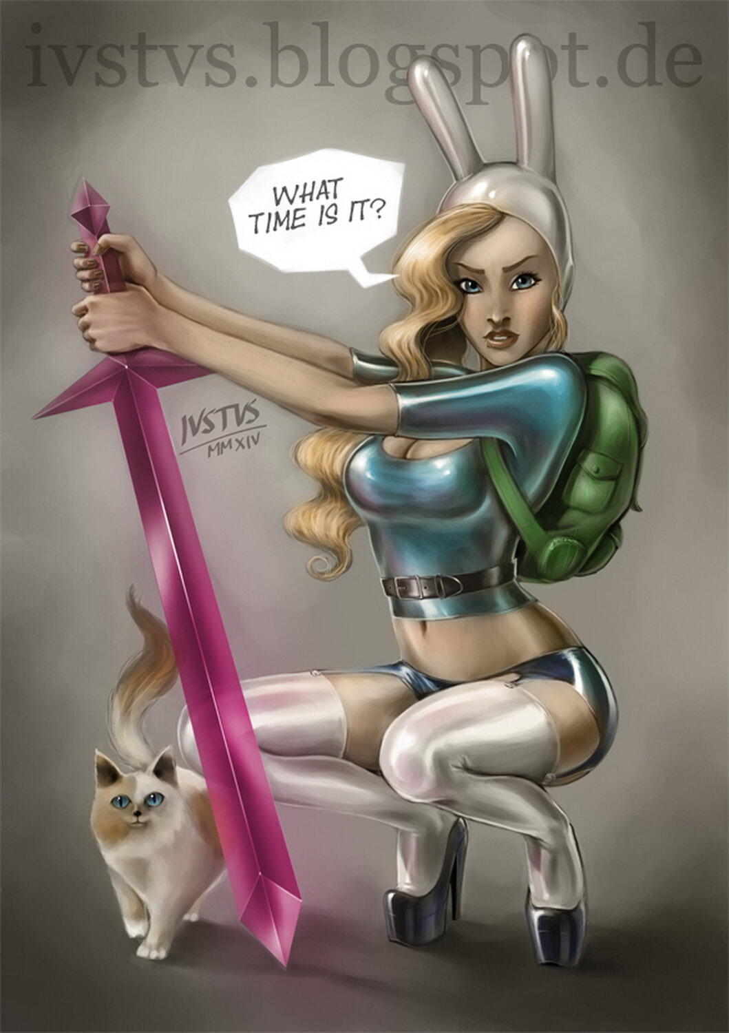 Fionna The Human Girl Blonde Latex