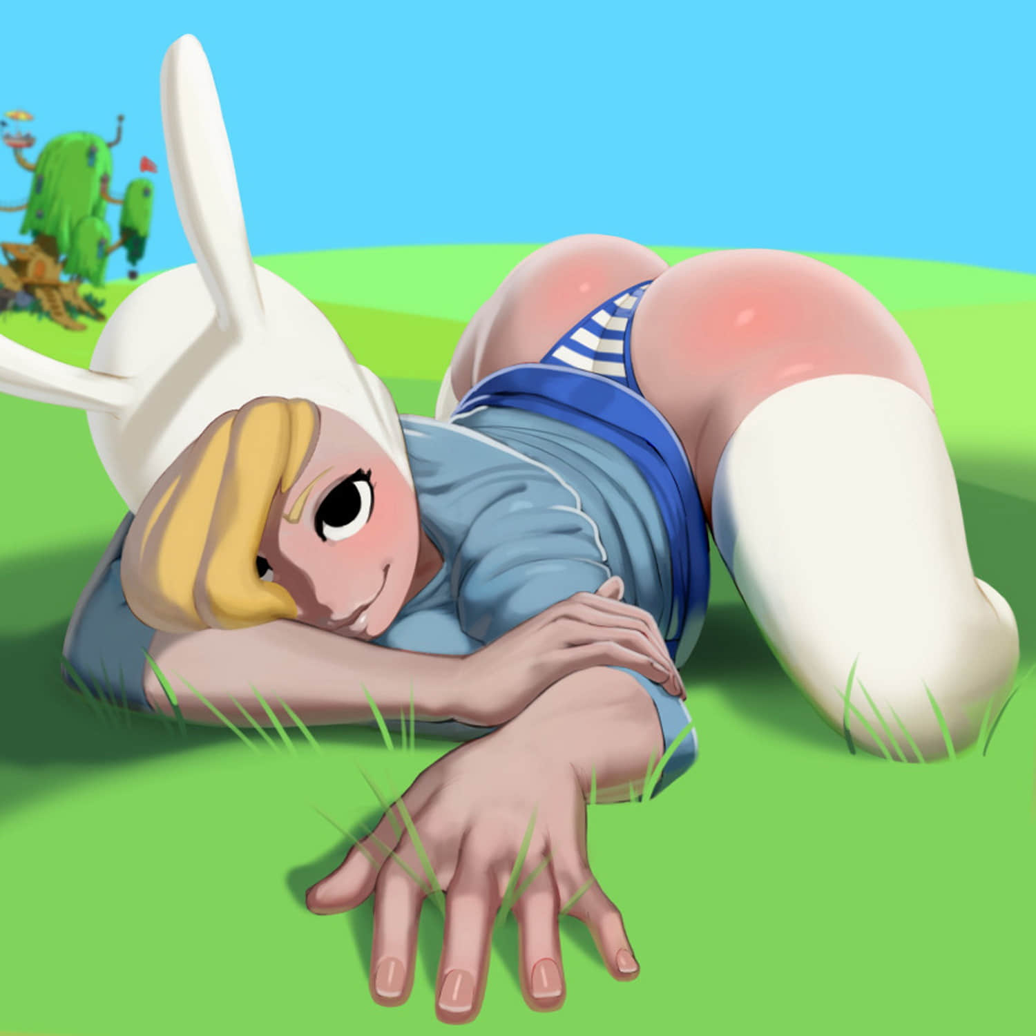 Fionna The Human Girl Female Only Panties Solo Blonde