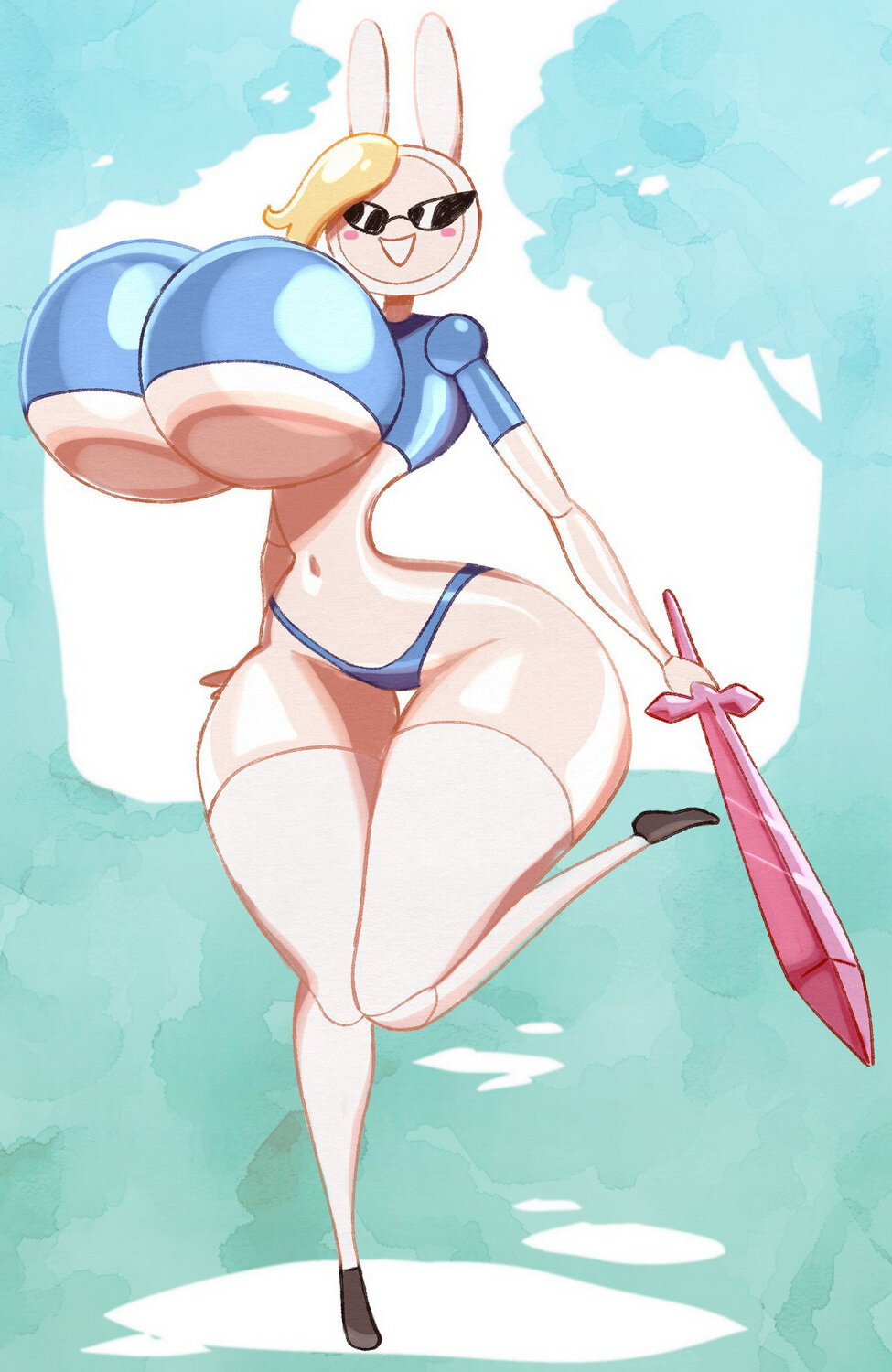 Fionna The Human Girl Female Only Thicc Transformation Tits Huge Ass