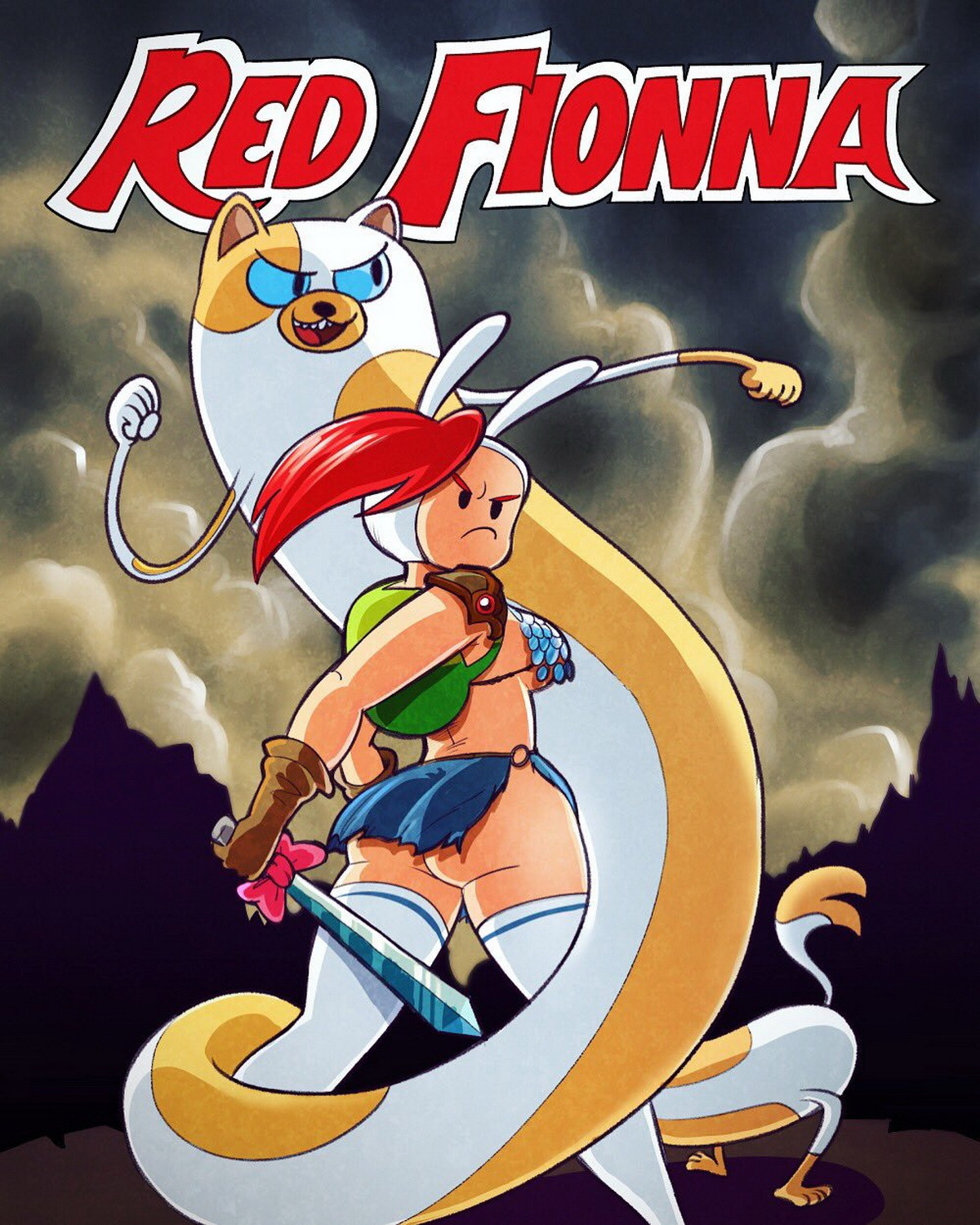 Fionna The Human Girl Redhead Busty Dat Ass