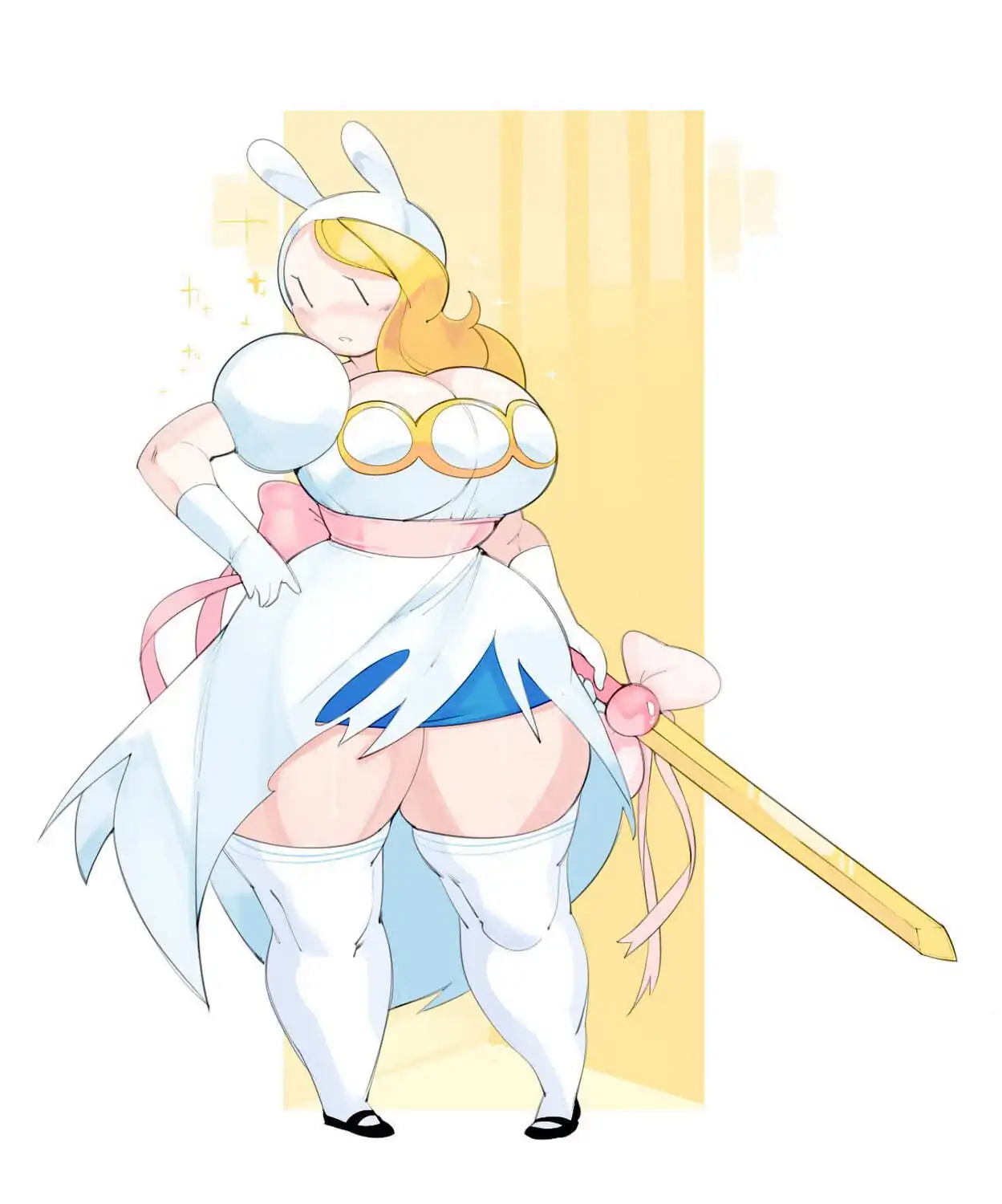 Fionna The Human Girl Stockings Solo Blonde