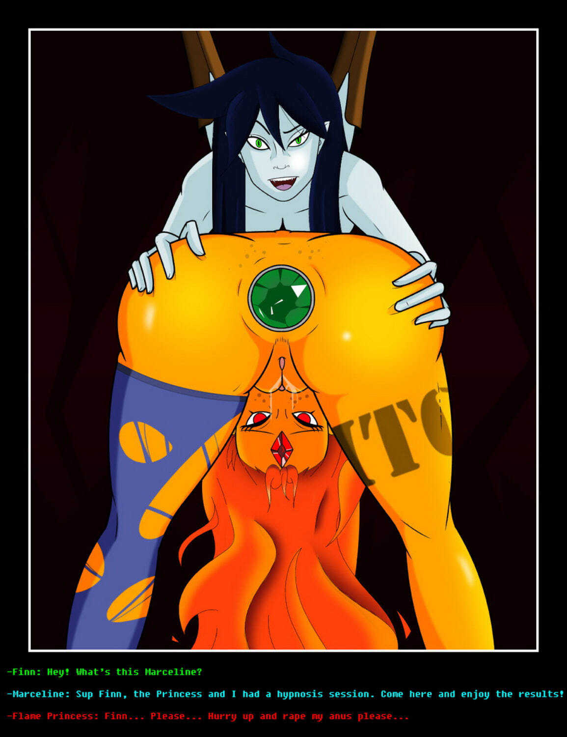 Flame Princess and Marceline Sex Toys Anal Sex