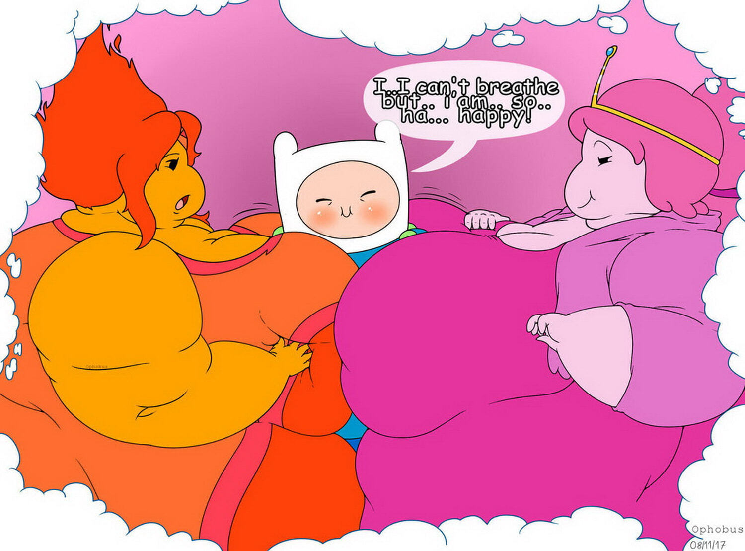 Flame Princess and Princess Bubblegum Tits Big Breast Milf