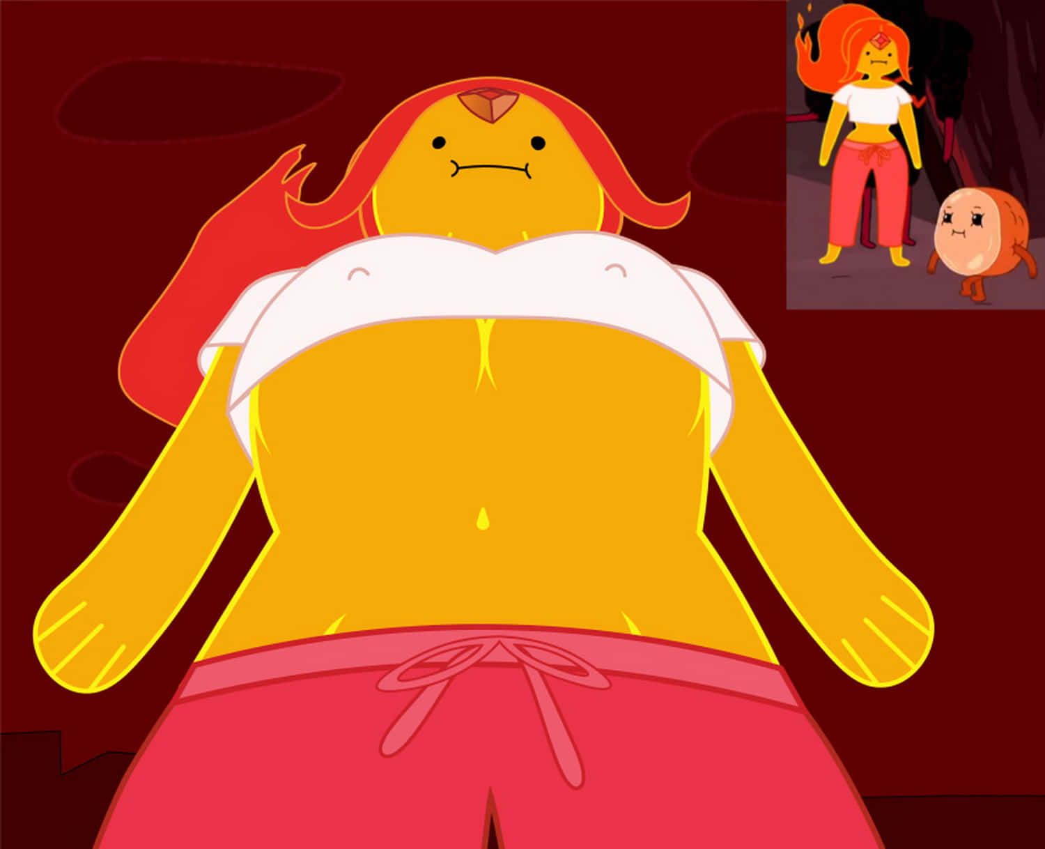 Flame Princess Tits Busty Erect Nipples