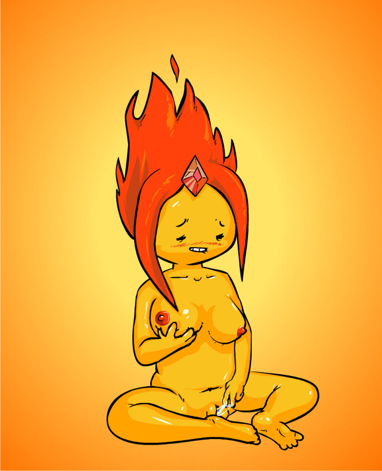 Flame Princess Tits Masturbation Feet Pussy