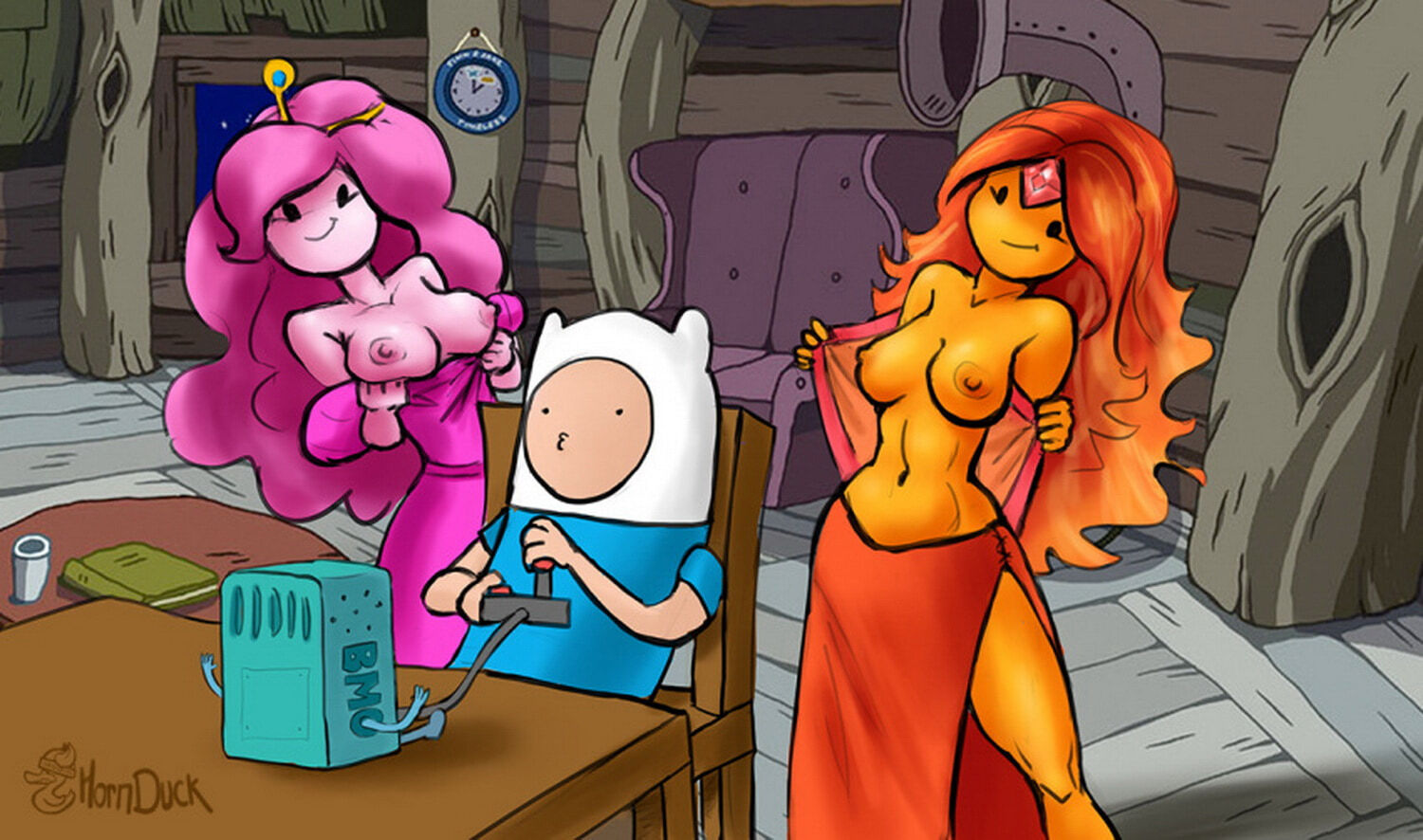 Gem and Princess Bubblegum Tits Topless Naked