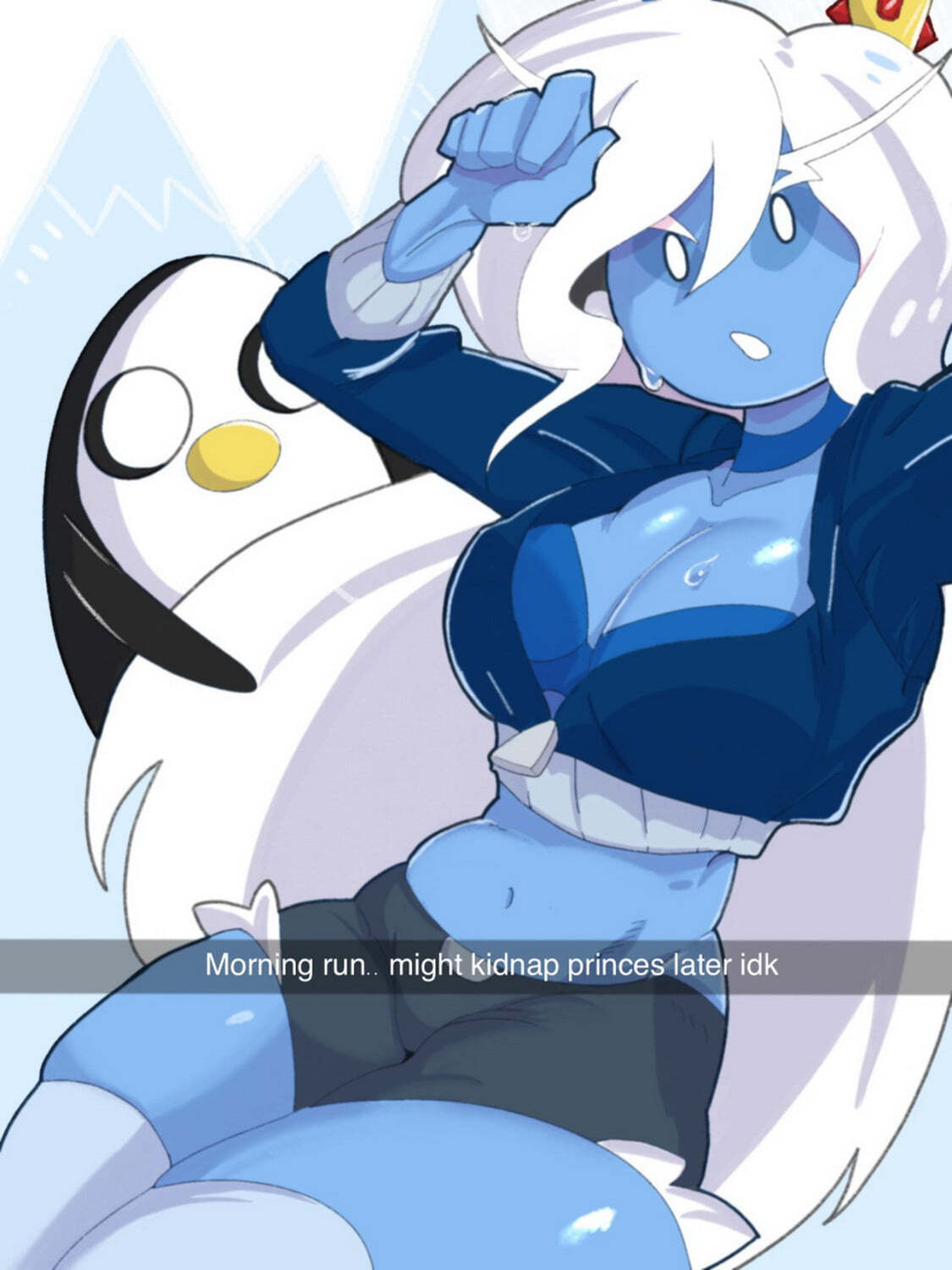 Gunter Adventure Time Porn - Gunter and Ice Queen Big Breast Female Only > Your Cartoon Porn