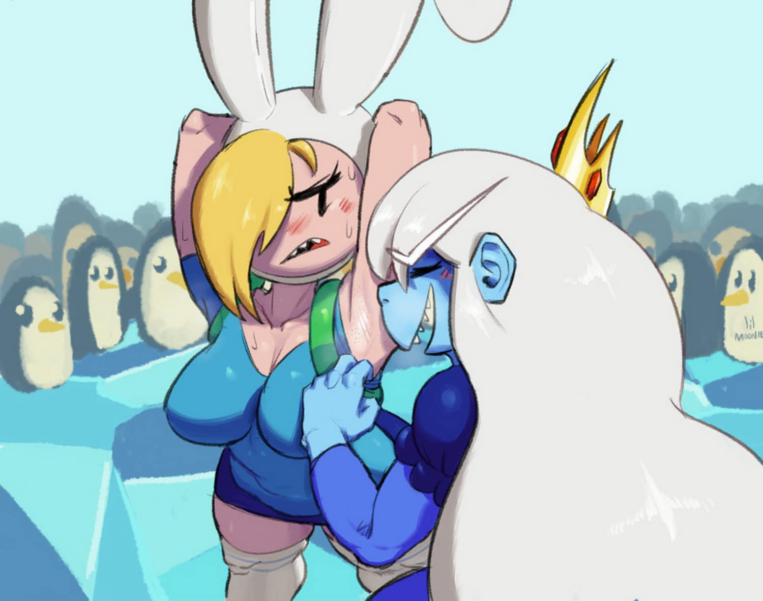 Ice Queen and Fionna The Human Girl Tits Armpit Fetish Stockings