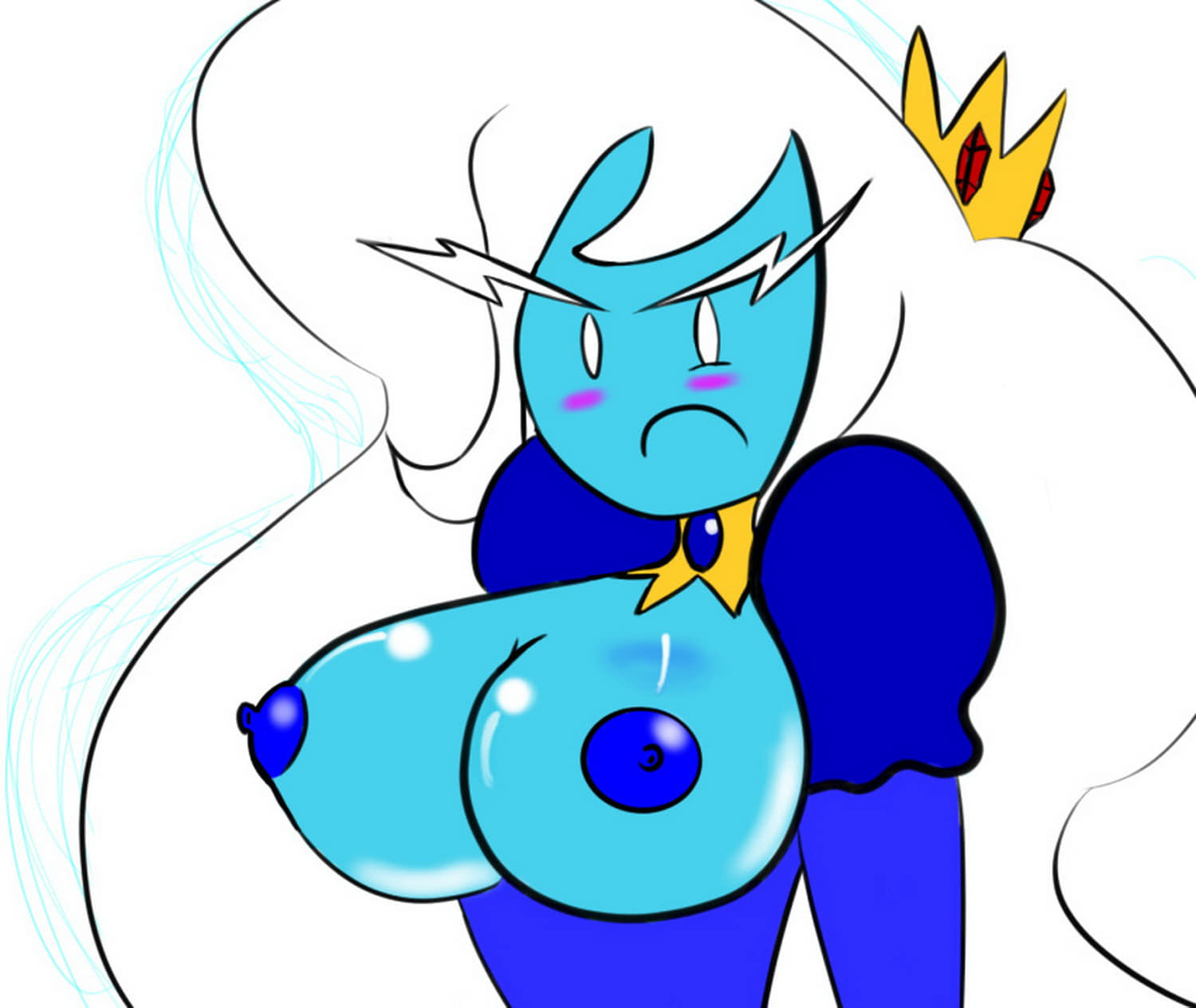 Ice Queen Solo Erect Nipples