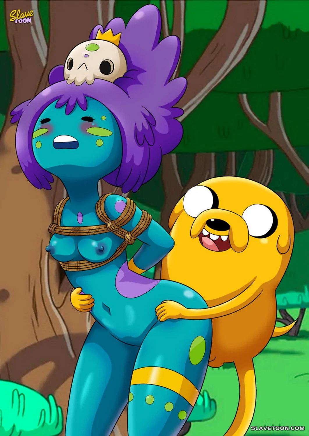 Jake The Dog and Jungle Princess Bondage Tits Sex