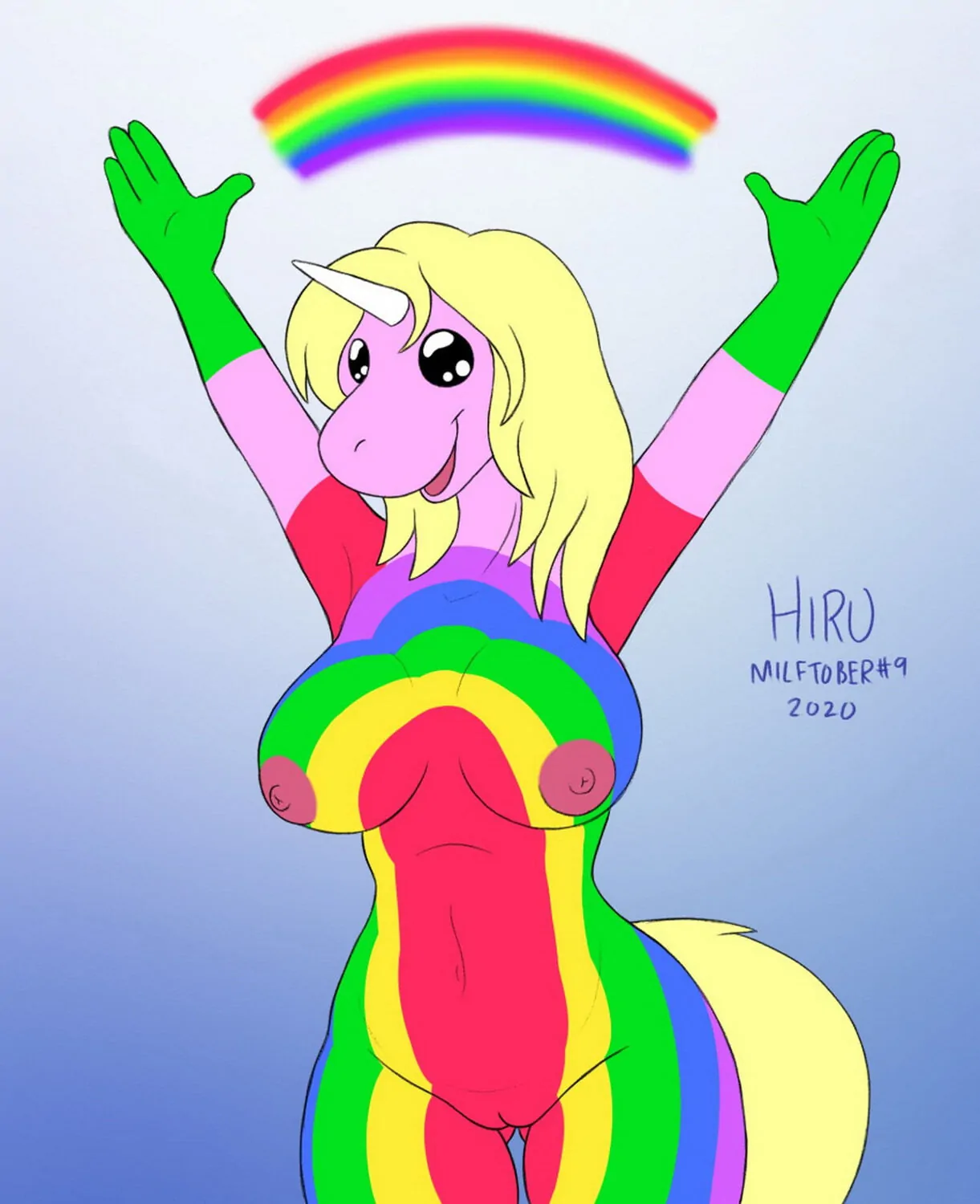 Lady Rainicorn Tits Solo Nipples Big Breast Blonde
