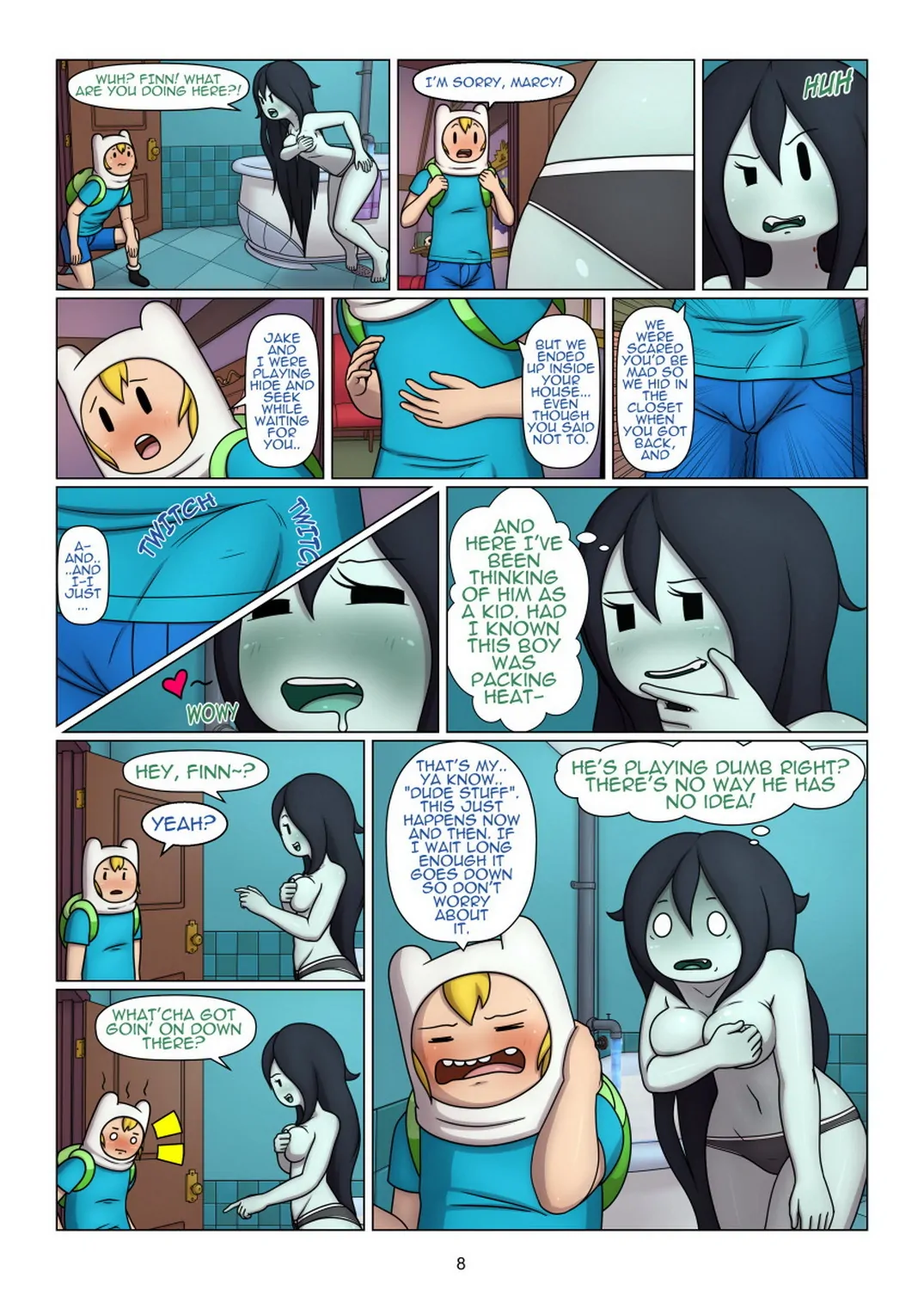 Marceline and Finn The Human Topless