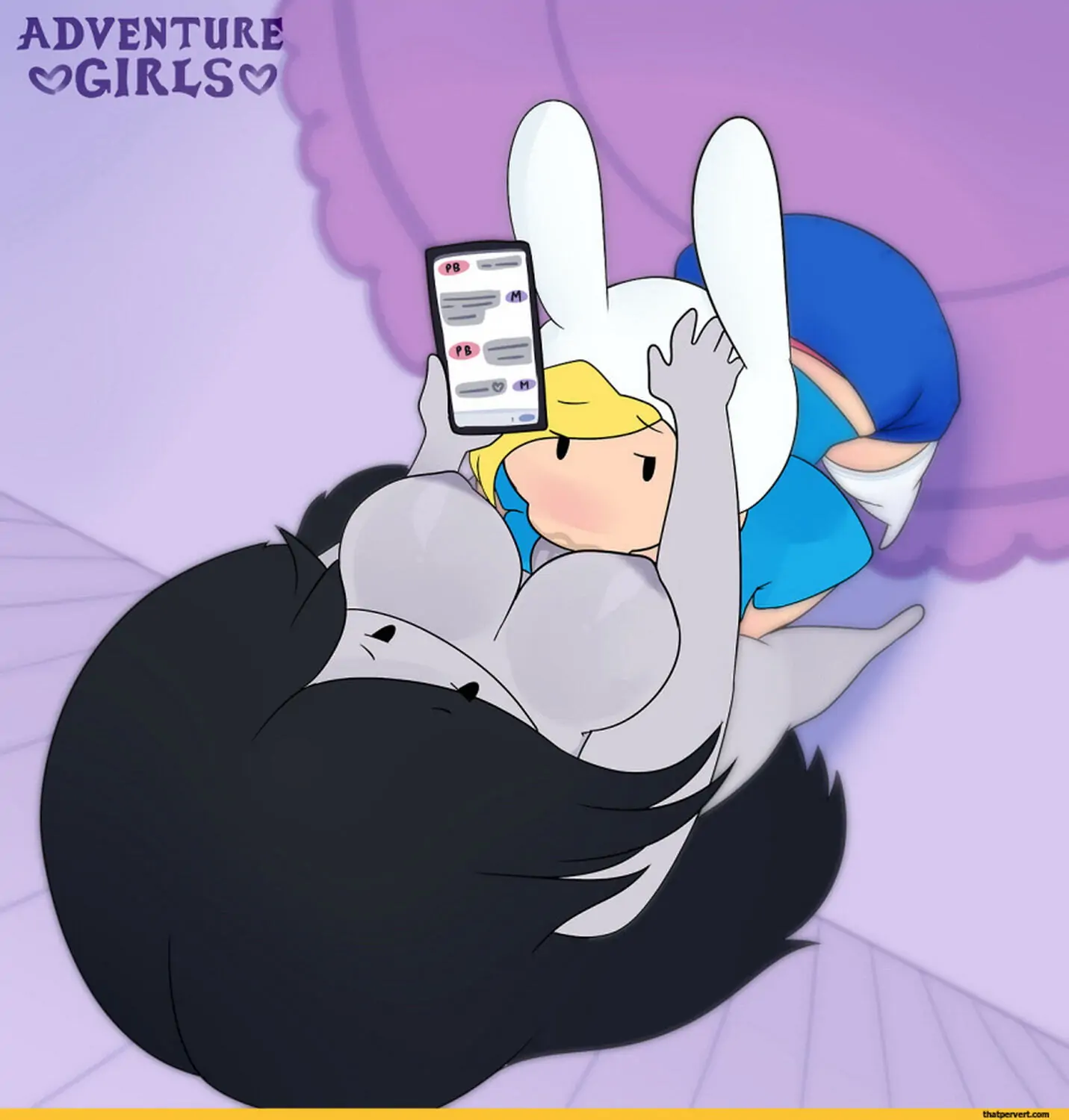 Marceline and Fionna The Human Girl Futanari Futa On Female Oral