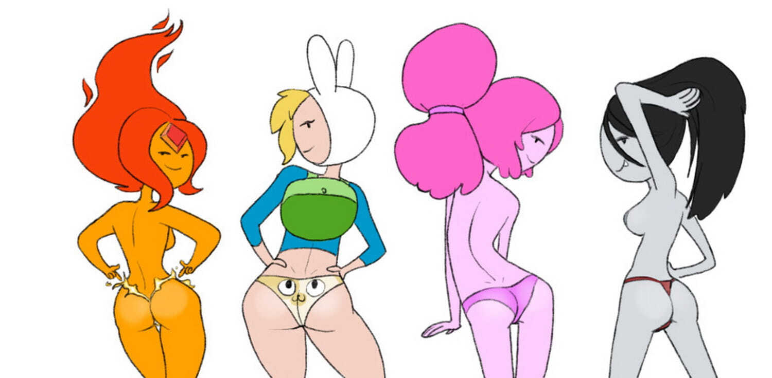 Marceline and Fionna The Human Girl Underwear Topless Panties