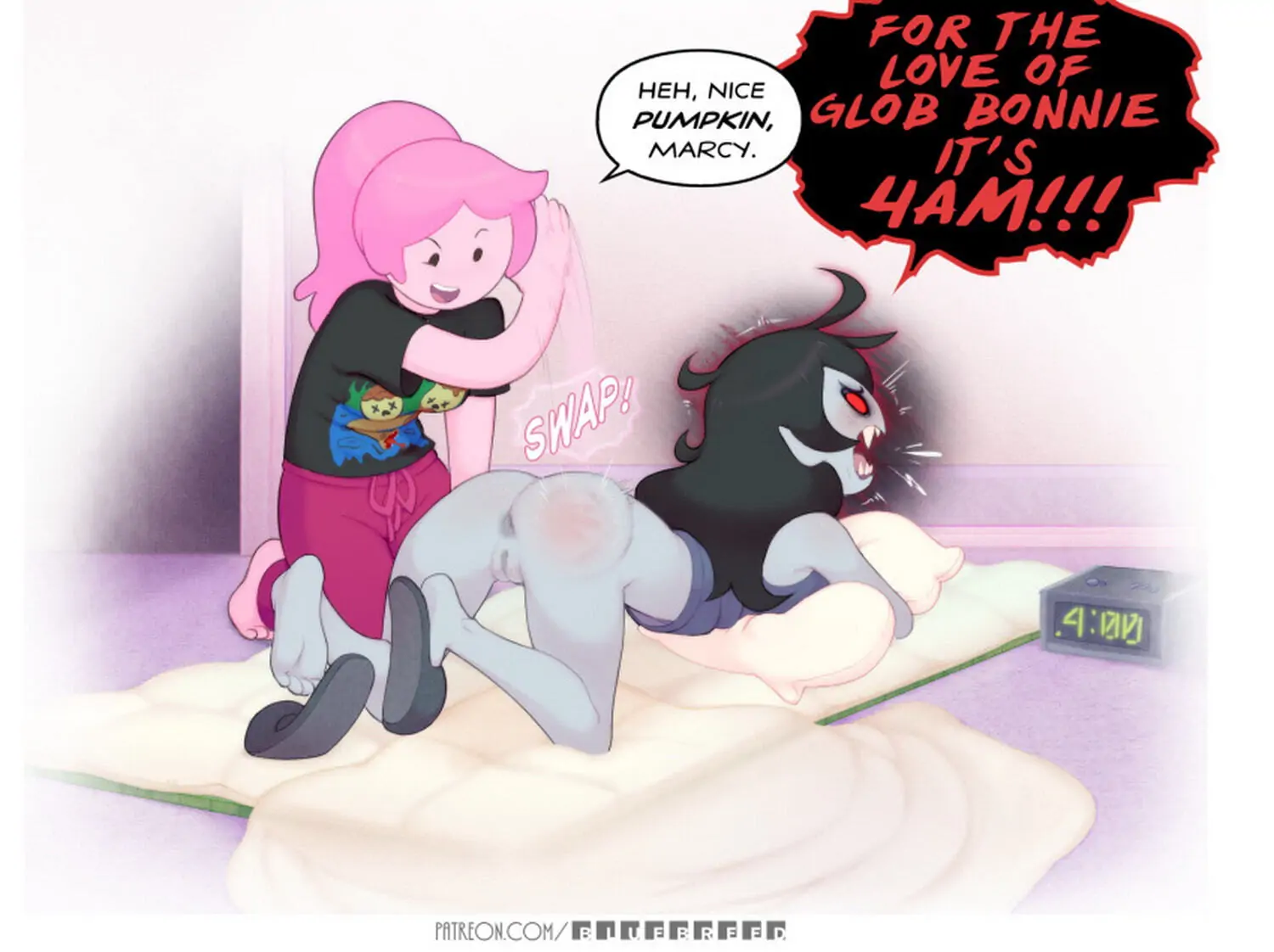 Marceline and Princess Bubblegum Female Only Nude Yuri Vagina