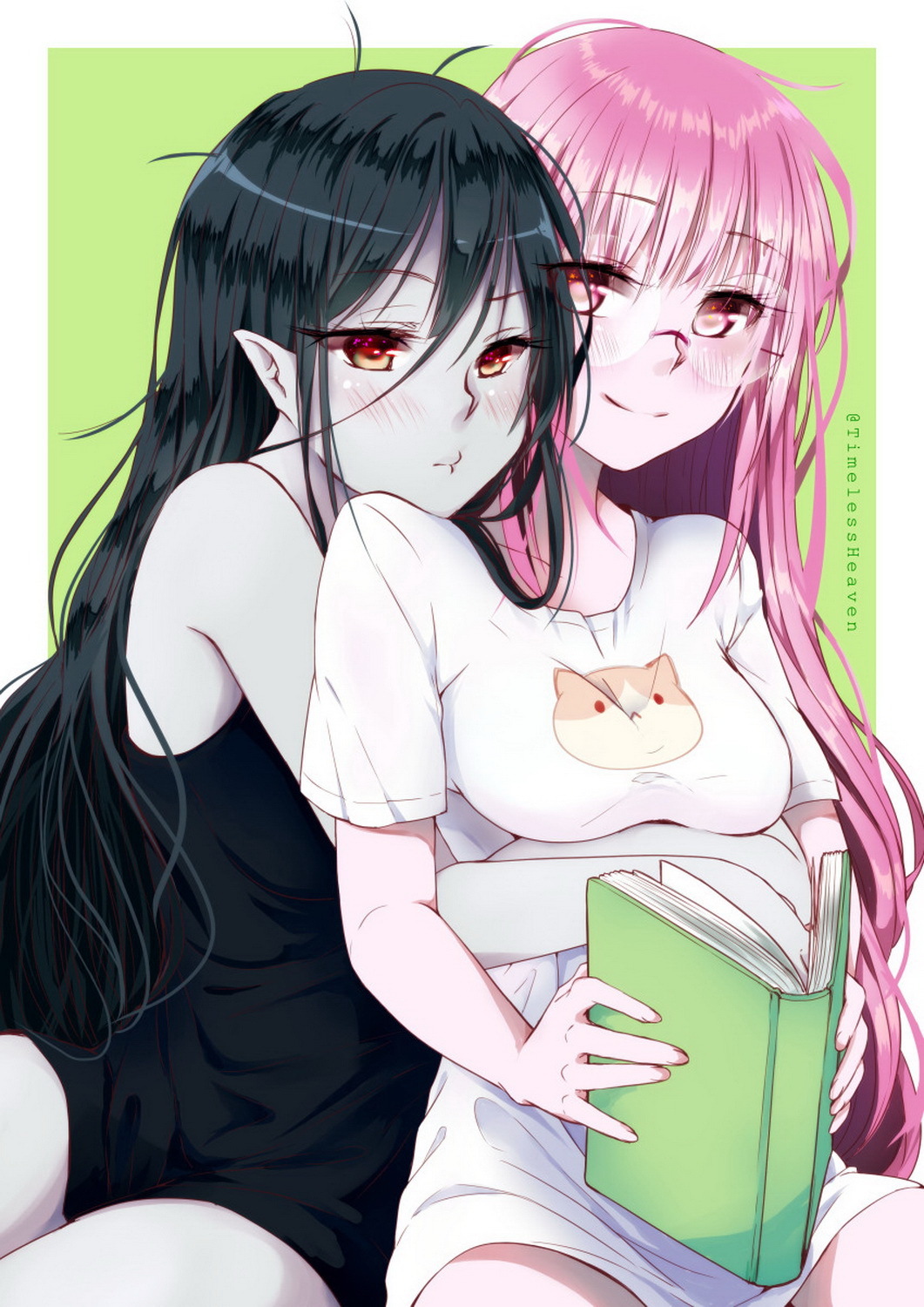 Marceline and Princess Bubblegum Tits Lips Monster Girl Female Only