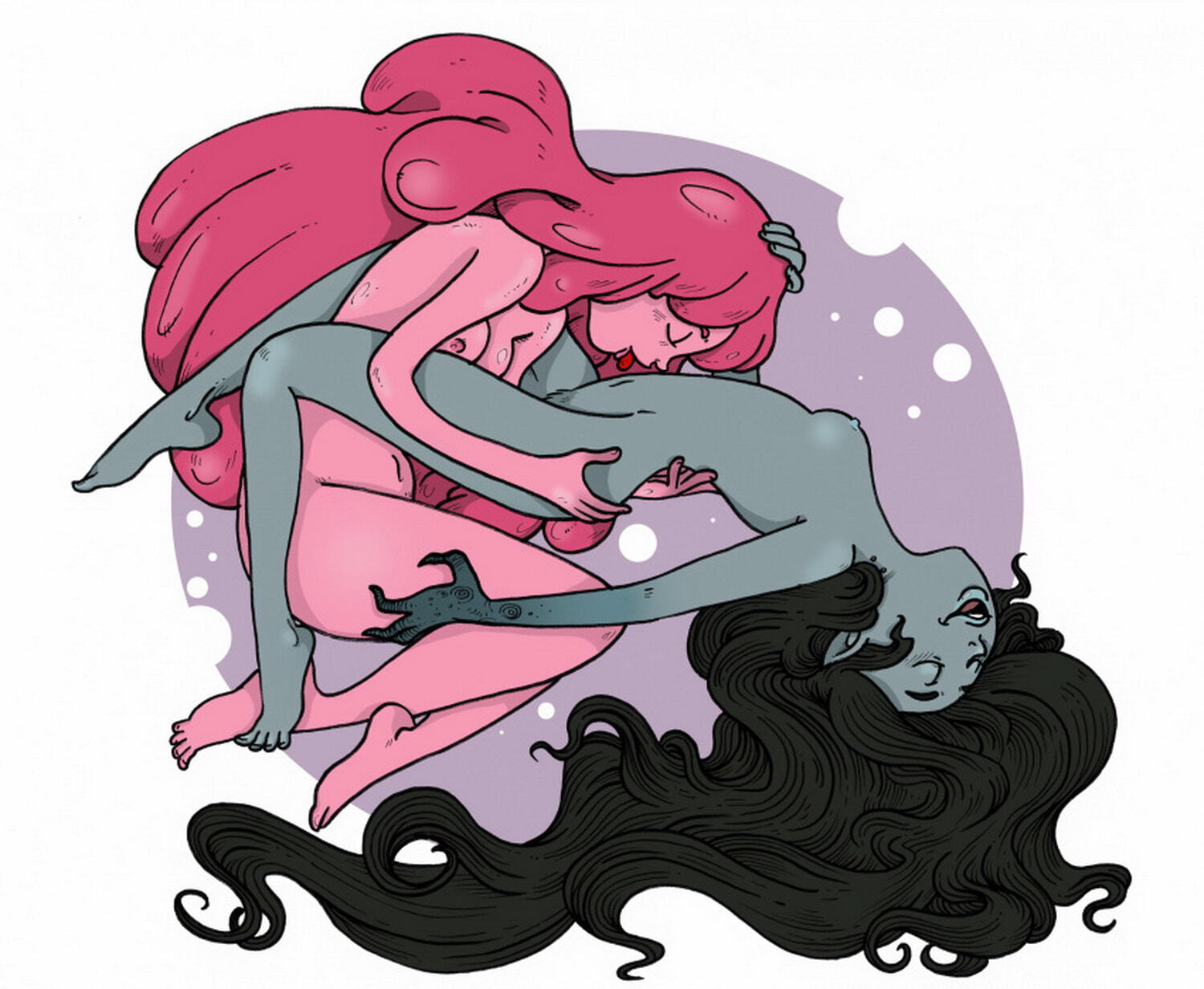 Marceline and Princess Bubblegum Yuri Fantasy