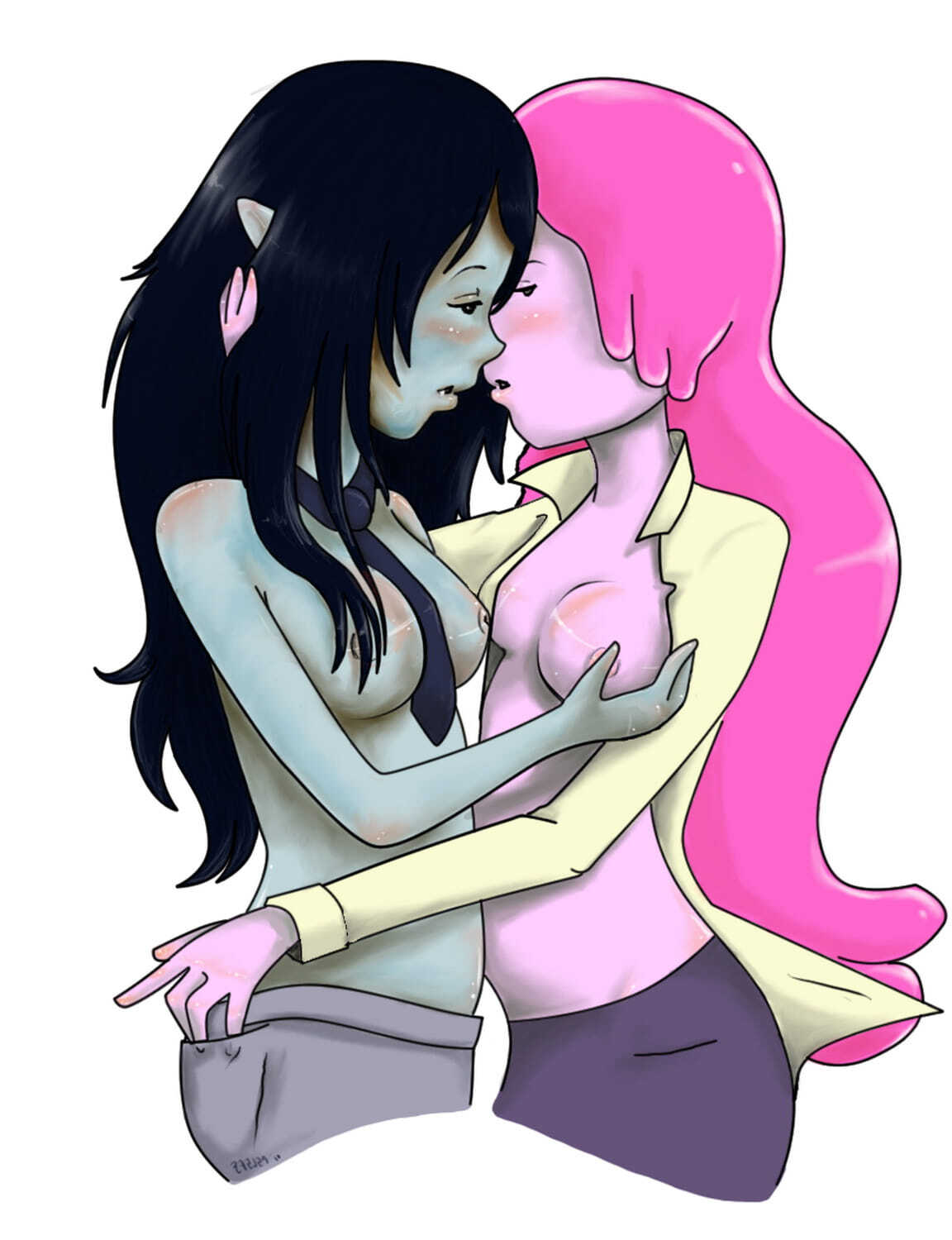 Marceline and Princess Bubblegum Yuri Natural