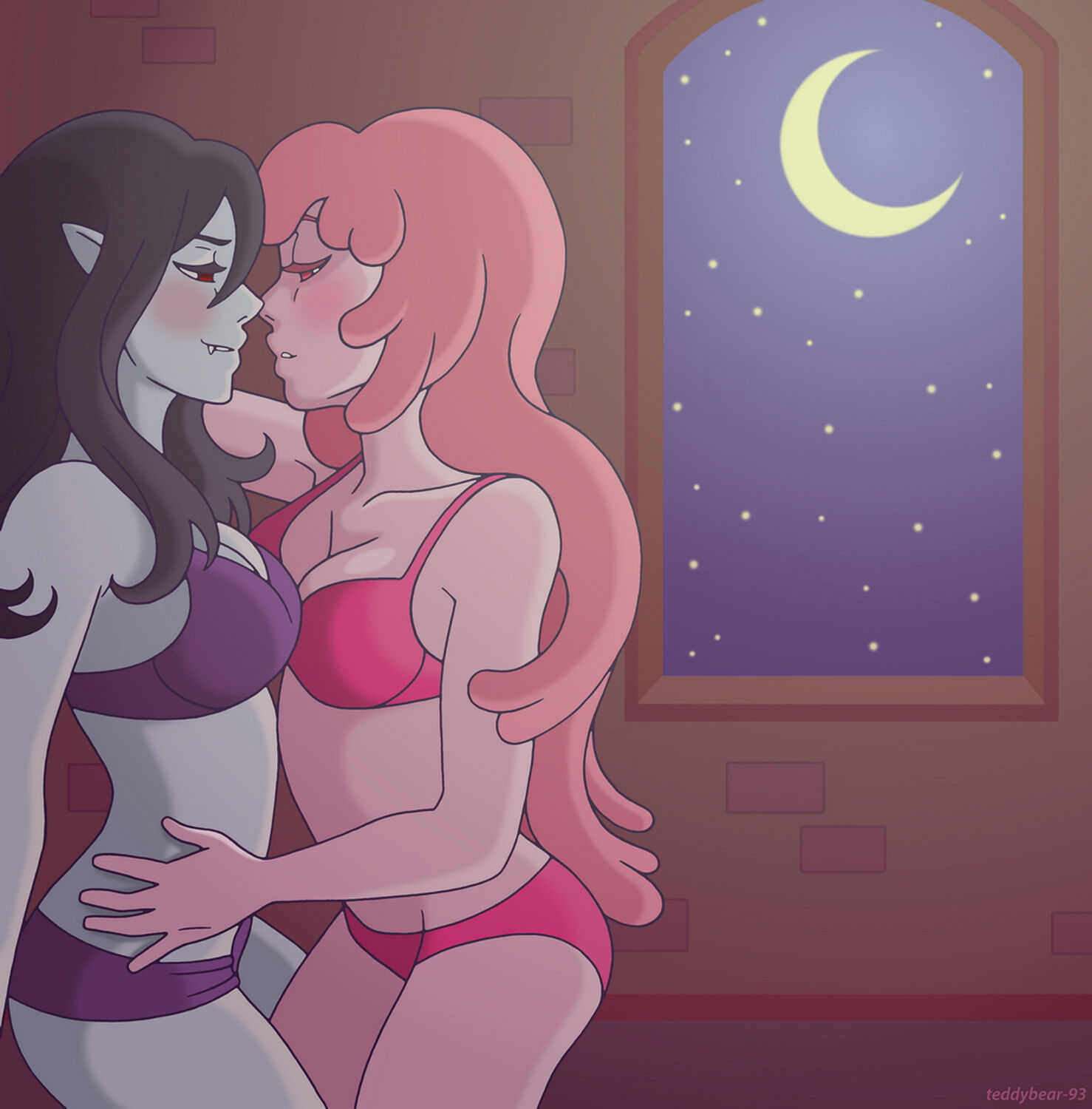 Marceline and Princess Bubblegum Yuri Panties