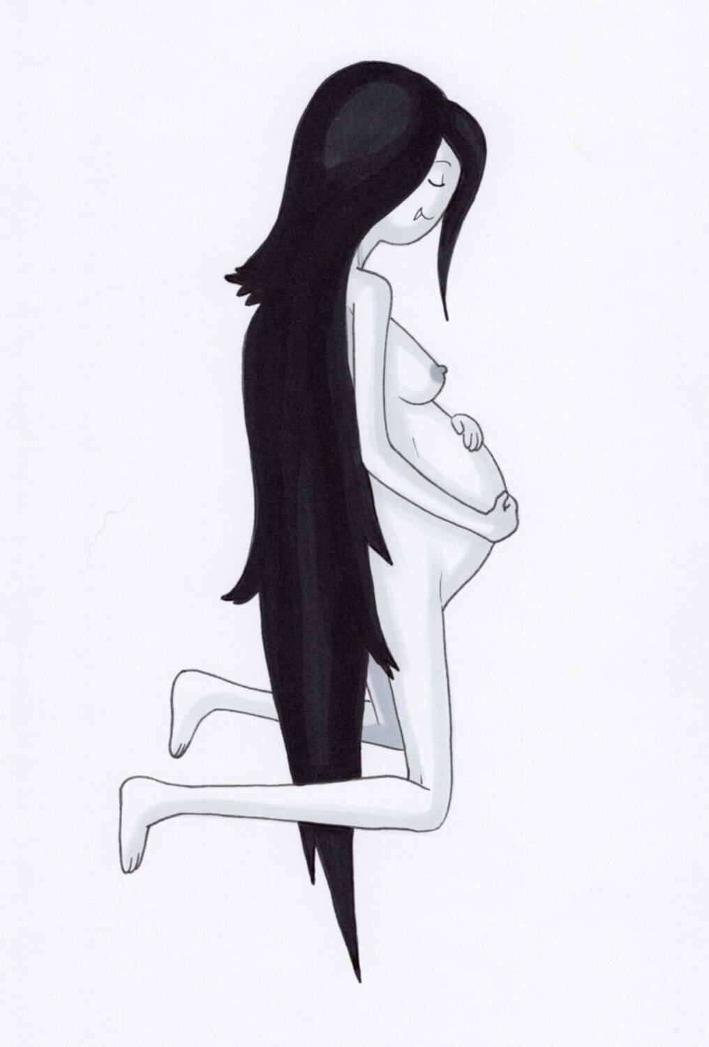 Marceline Pregnant Nipples Tits Solo