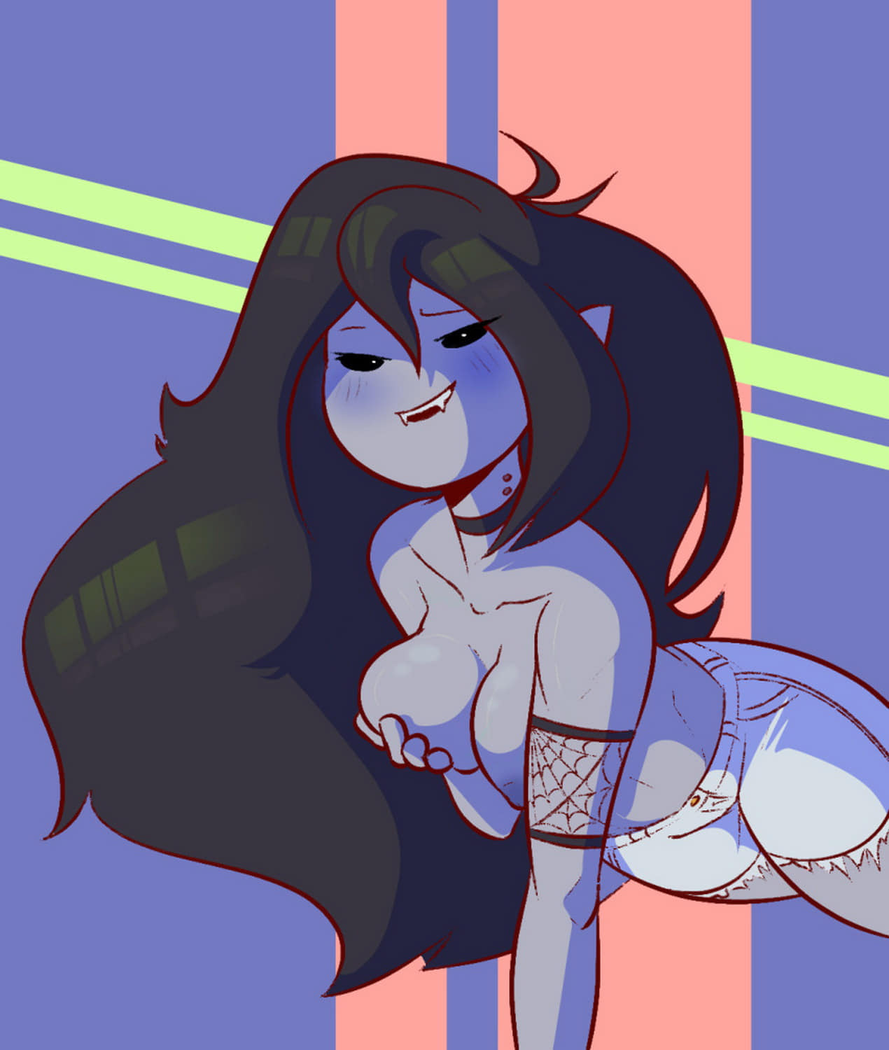 Marceline Tits Topless Solo