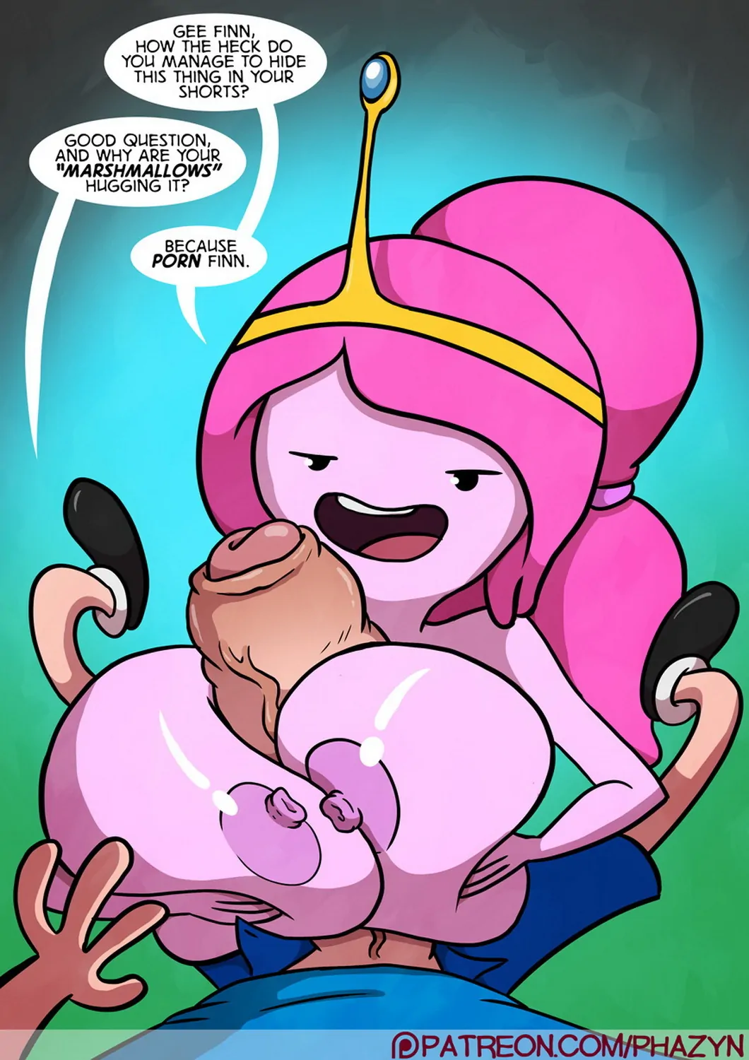 Princess Bubblegum and Finn The Human Pov Penis Erect Nipples