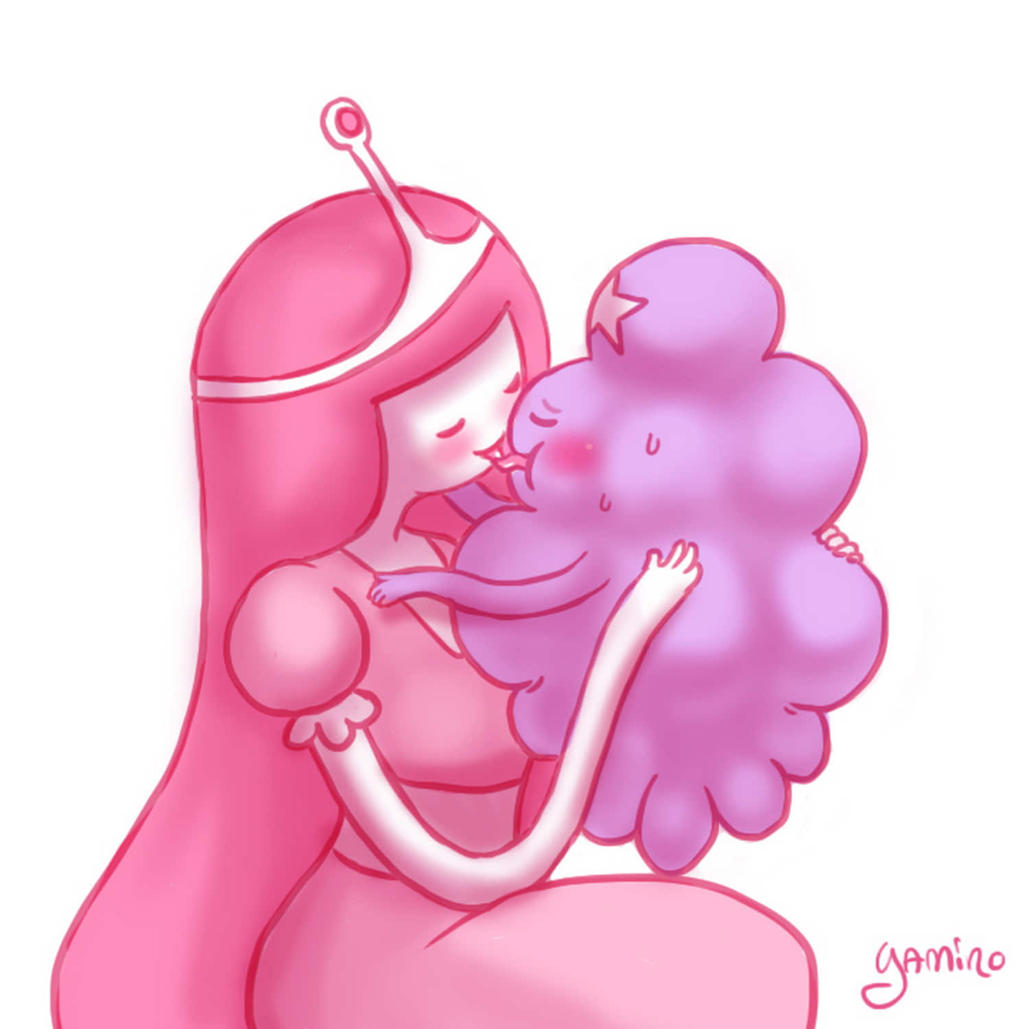 Princess Bubblegum and Lumpy Space Princess XXX