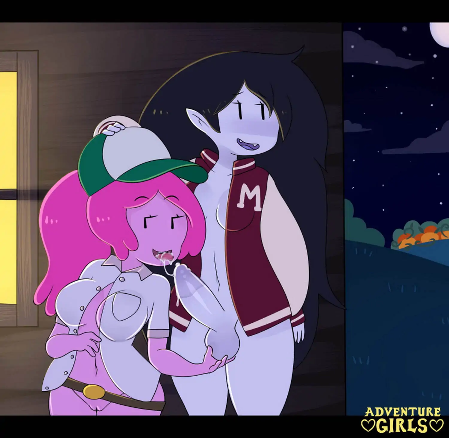 Princess Bubblegum and Marceline Futa On Female Vagina Cum Futanari