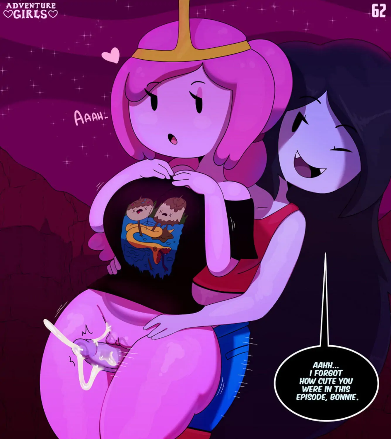 Princess Bubblegum and Marceline Long Penis Intersex Futa Penis Tits