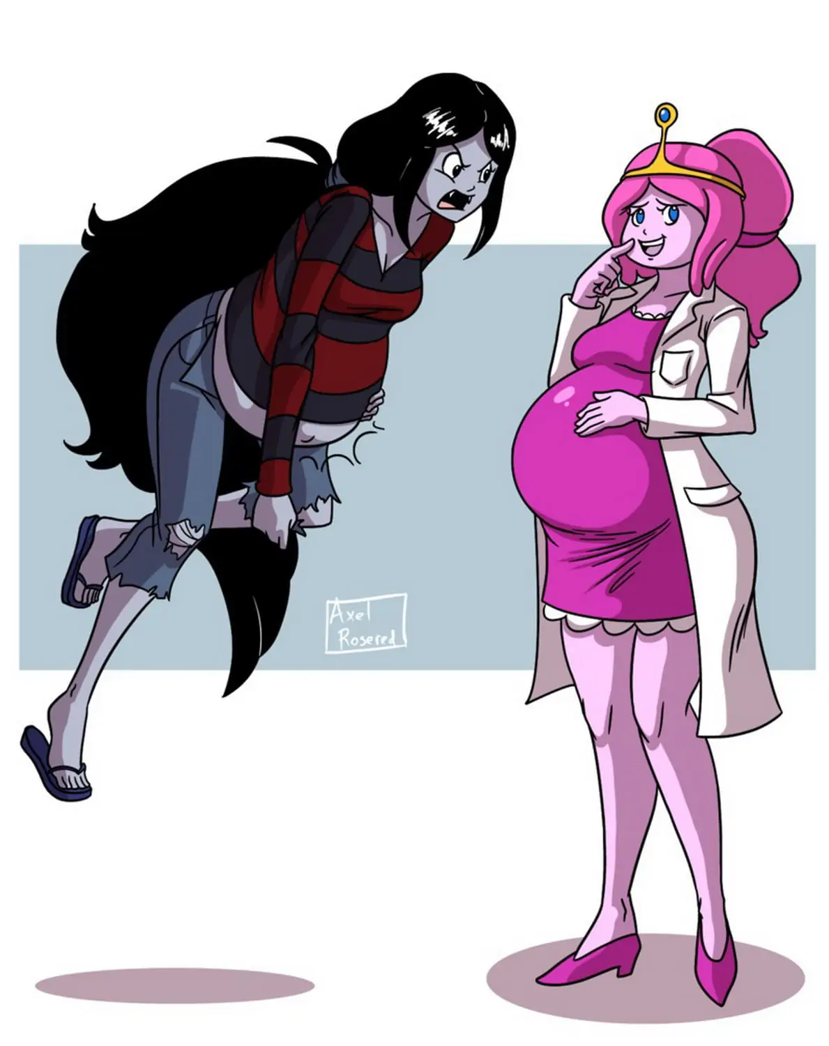 Princess Bubblegum and Marceline Milf Pregnant