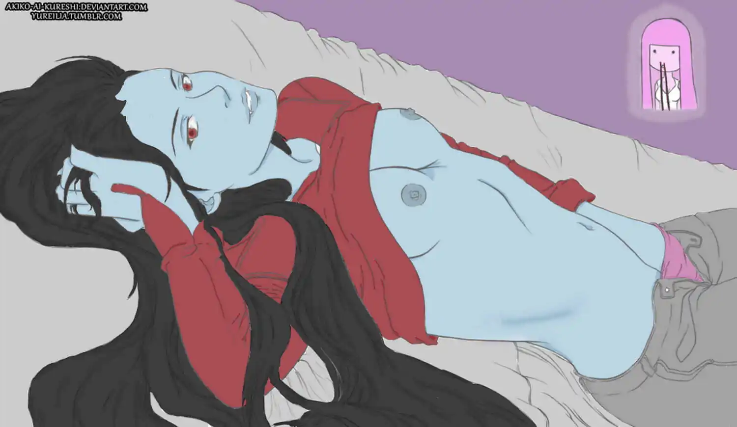Princess Bubblegum and Marceline Nipples Tits Pics