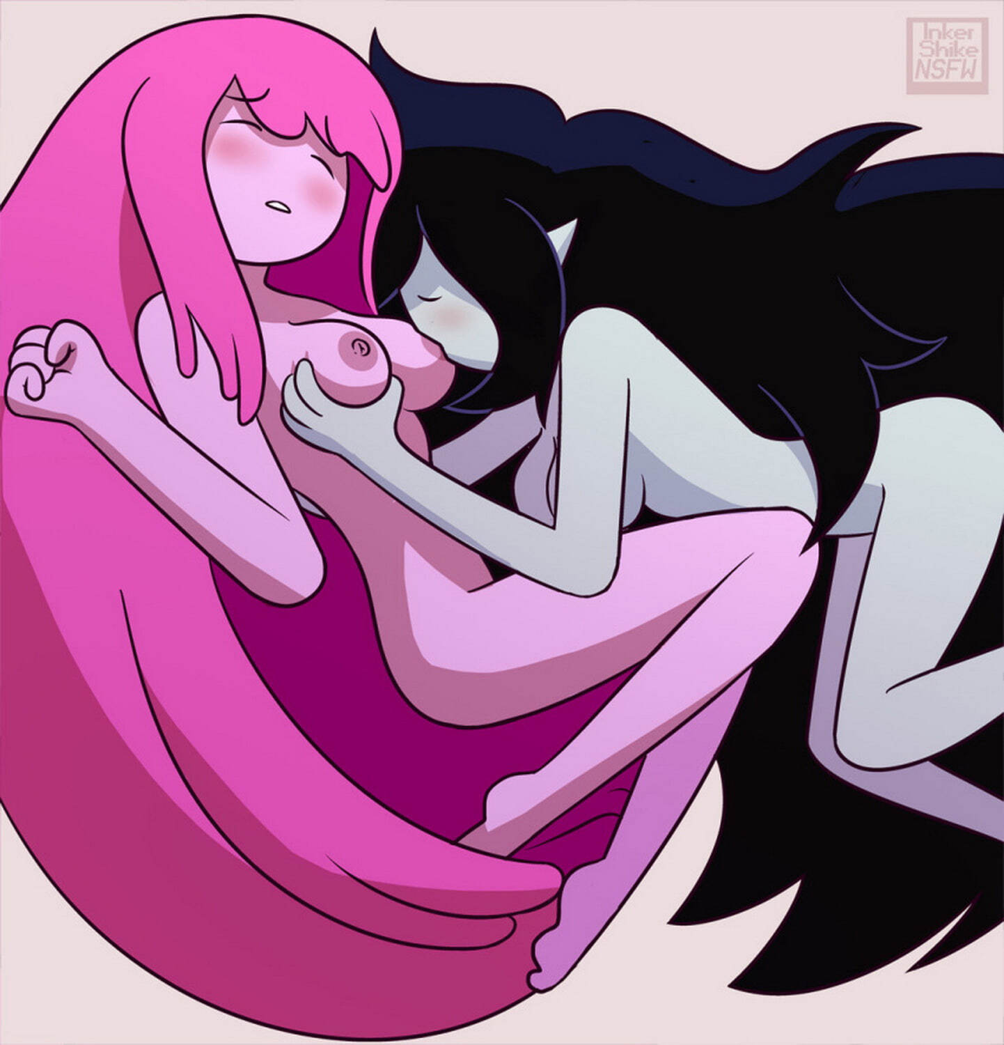 Princess Bubblegum and Marceline Sucking Curvy Nipples Princess Nude