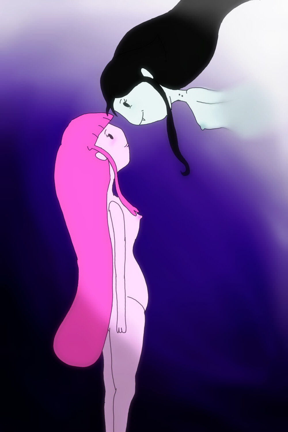 Princess Bubblegum and Marceline Yuri Drawing