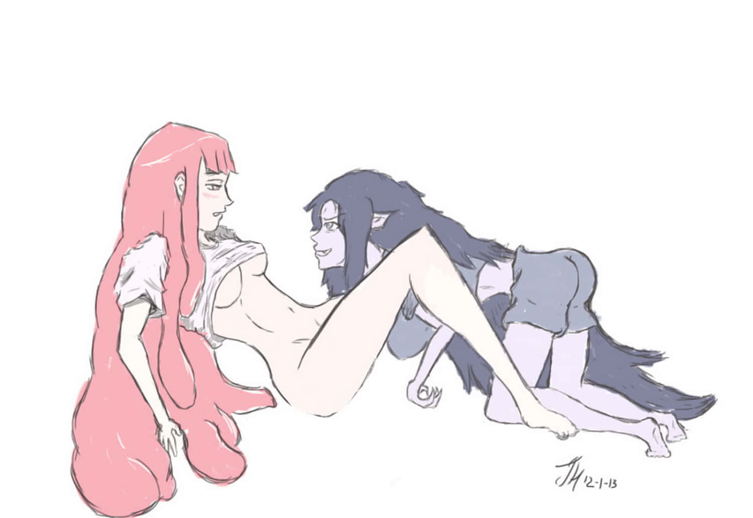 Princess Bubblegum and Marceline Yuri Fanfic