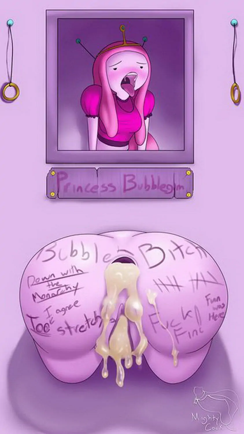 Princess Bubblegum Cum In Pussy Cum In Ass