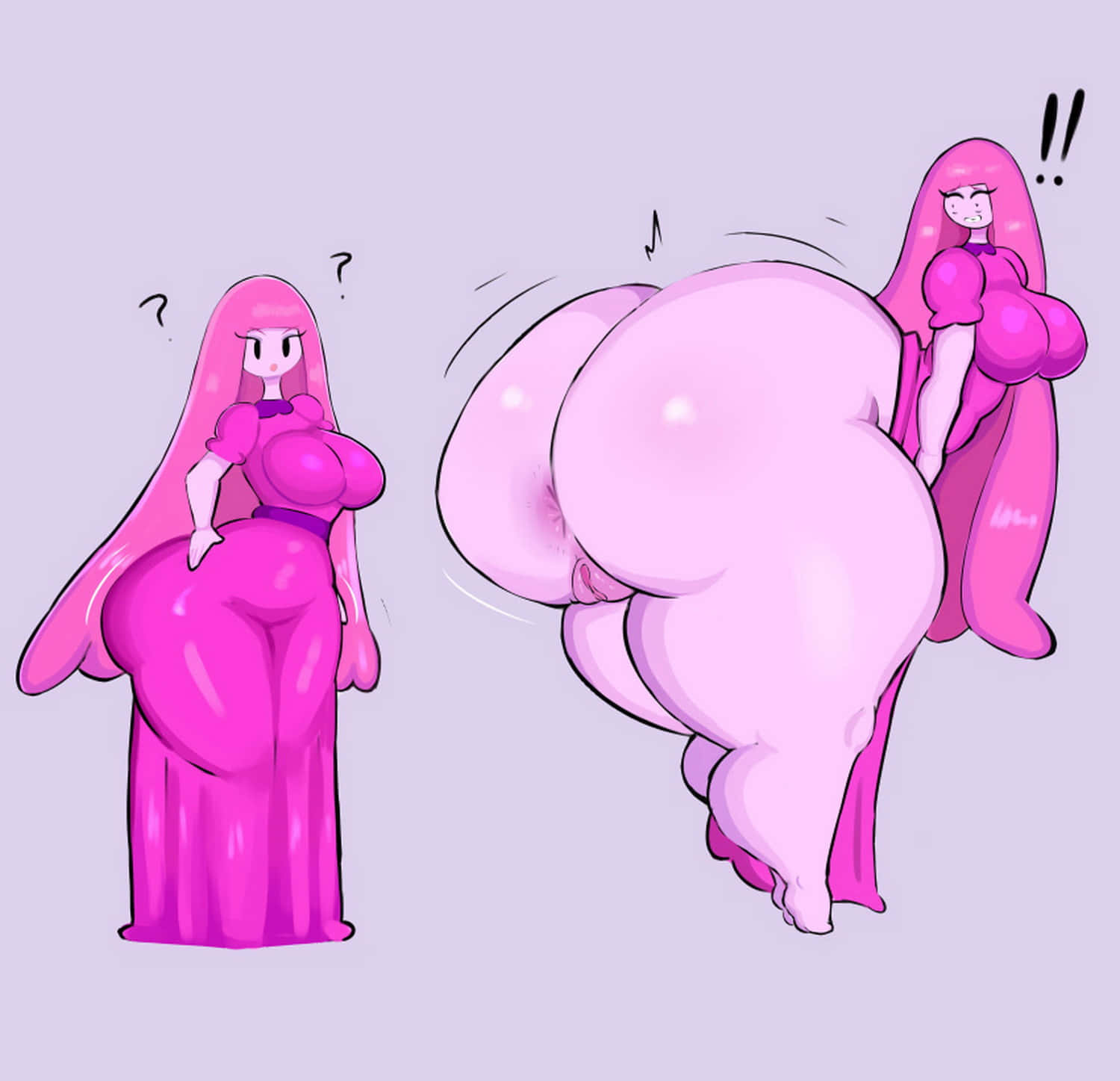 Princess Bubblegum Dat Ass Princess Transformation Gigantic Butt