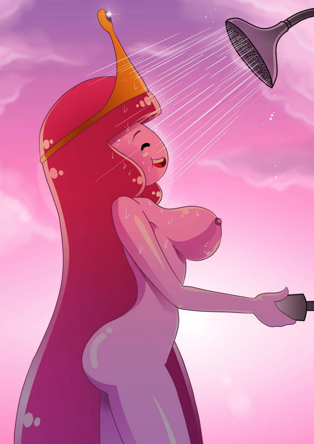 Princess Bubblegum Naked Female Only Wet Nude Nipples Tits Solo