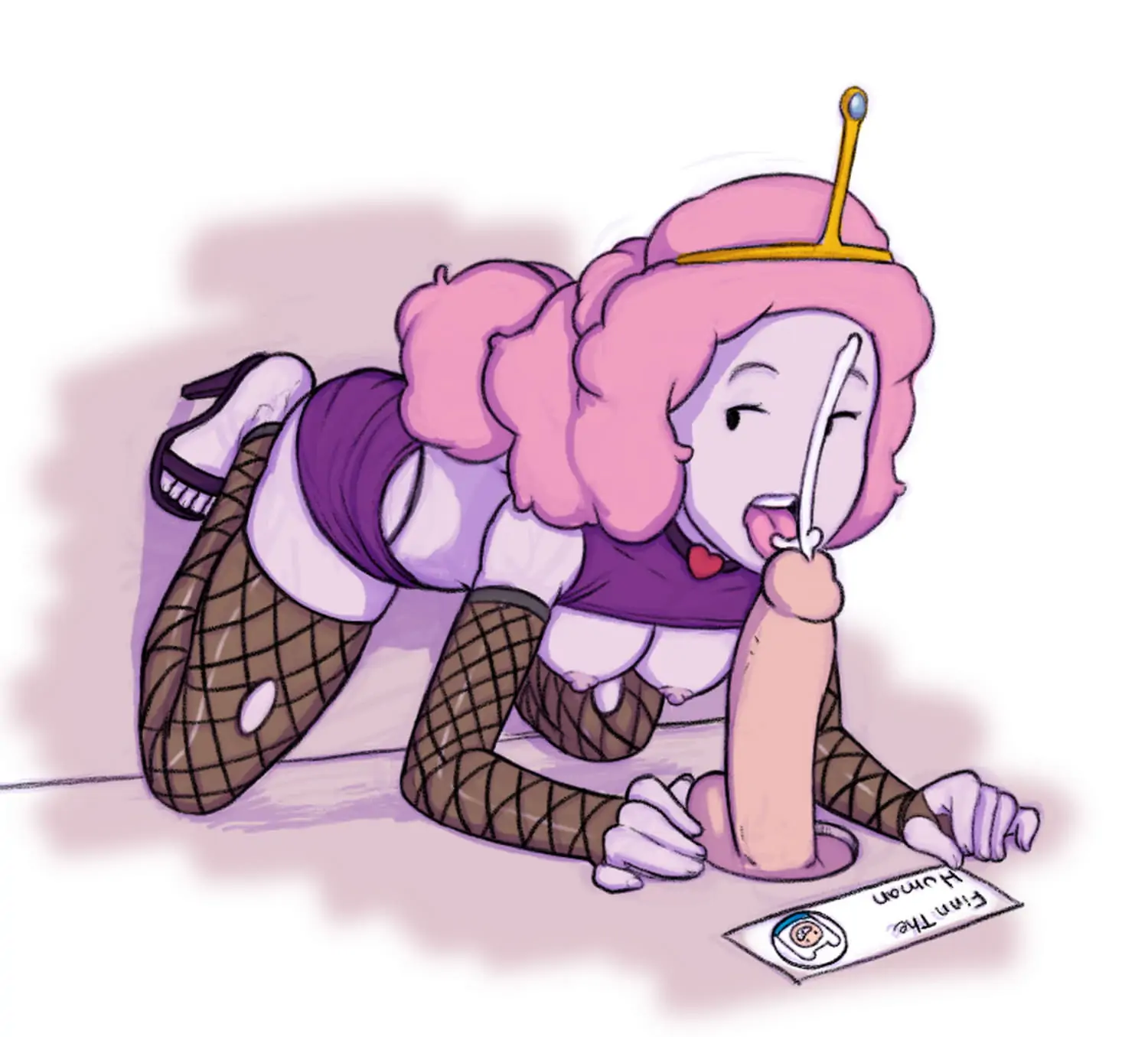 Princess Bubblegum Penis Glory Hole Penis On Face Cum Blowjob