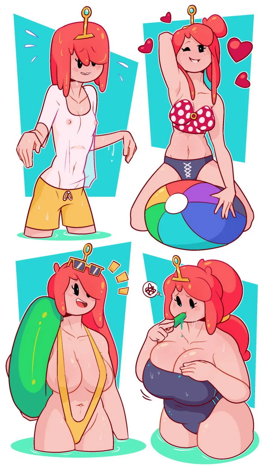 Princess Bubblegum Solo Female Only Nipples Big Breast Swimsuit Tits